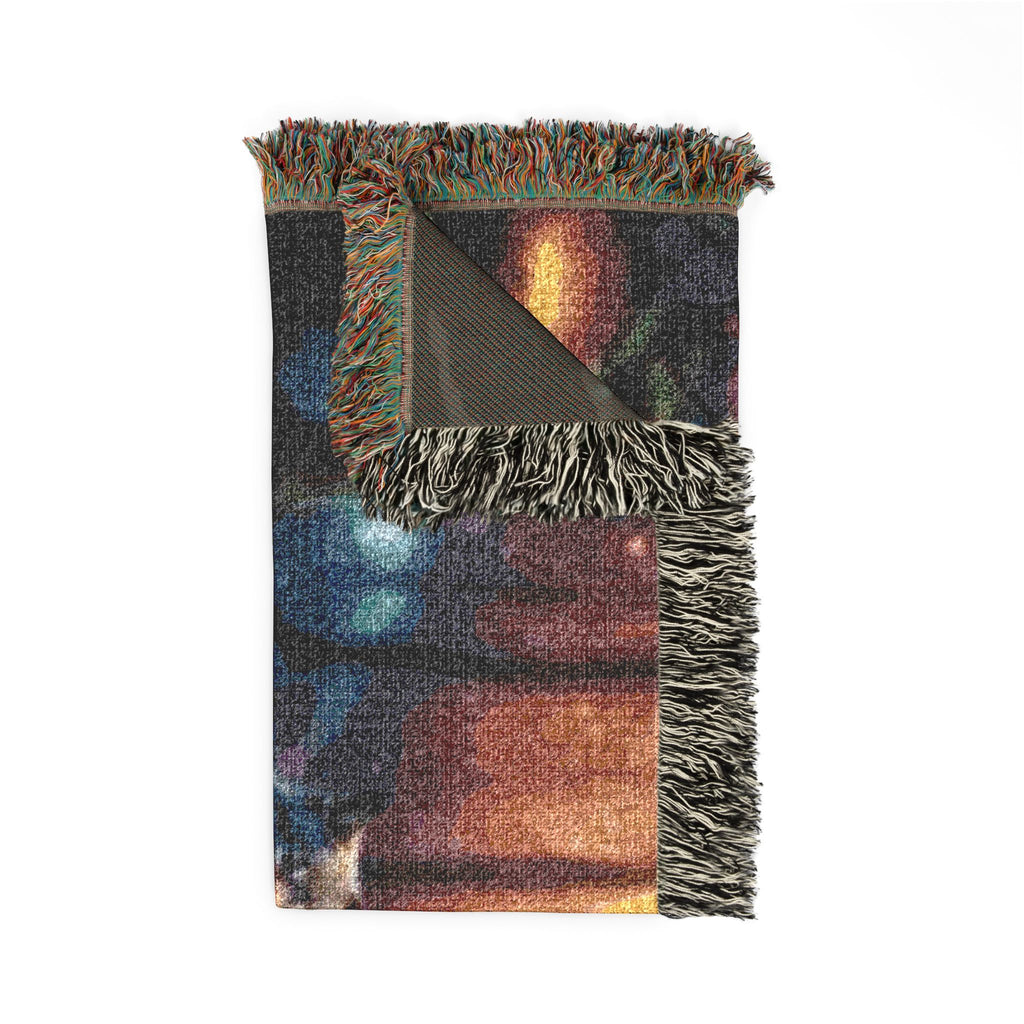 Woven Blanket — Ethereal Wolves Forest Tapestry Throw