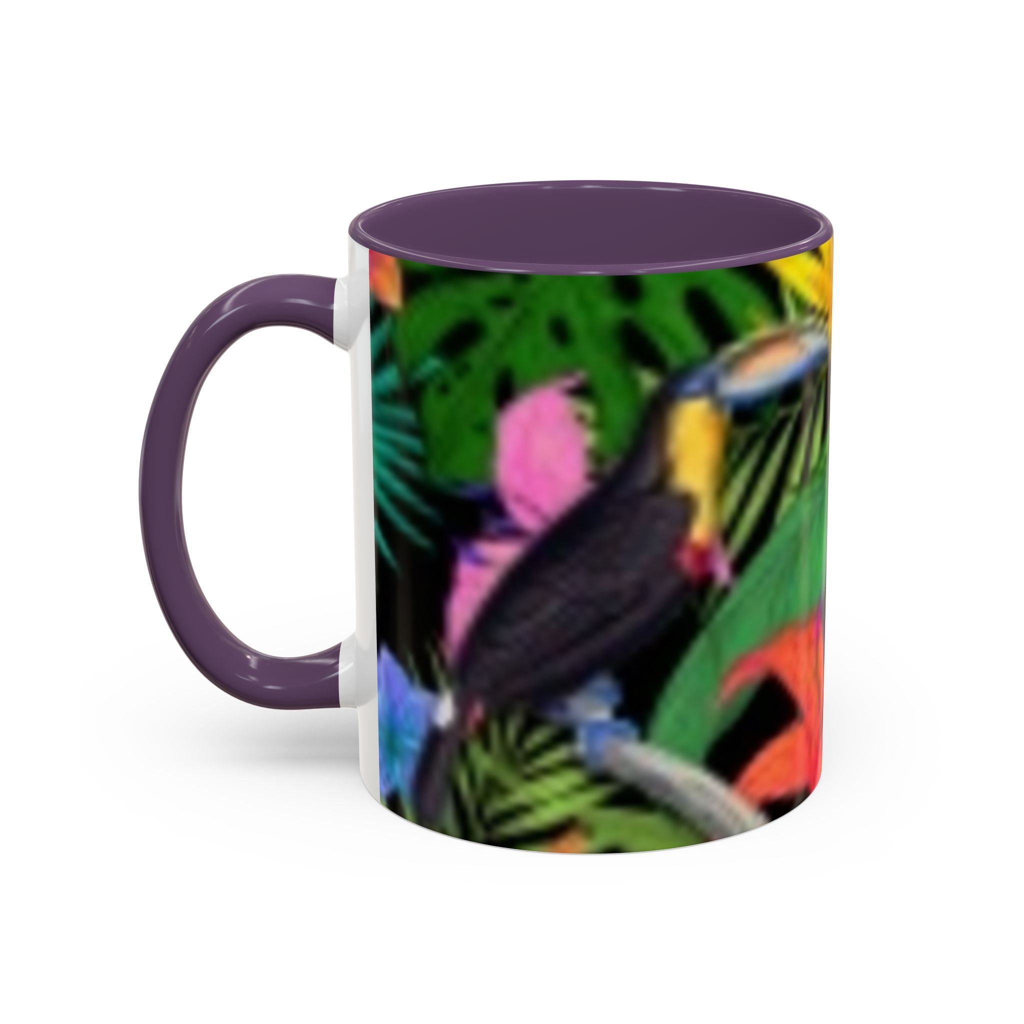 Tropical Floral Coffee Mug — Colorful Paradise Accent Mug (11/15 oz)