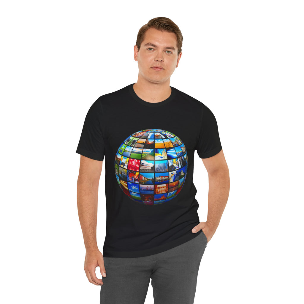 Global Travel Photography World Globe T-Shirt