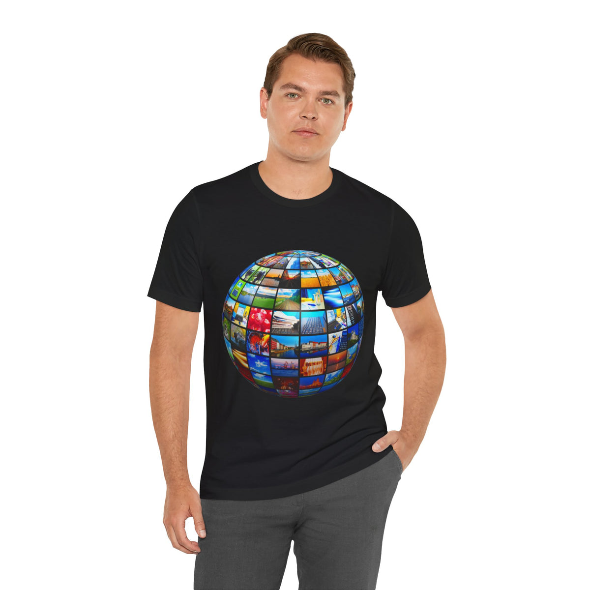 Global Travel Photography World Globe T-Shirt