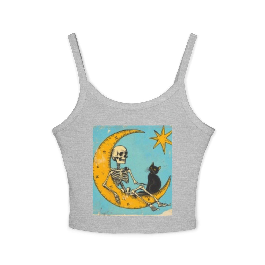 Celestial Skull & Cat Moon Tank