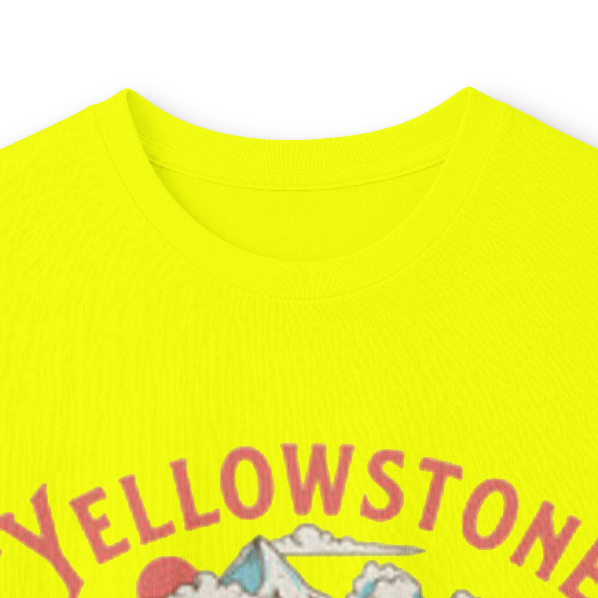 Yellowstone National Park Long Sleeve Tee — Vintage Mountain Camping T-Shirt