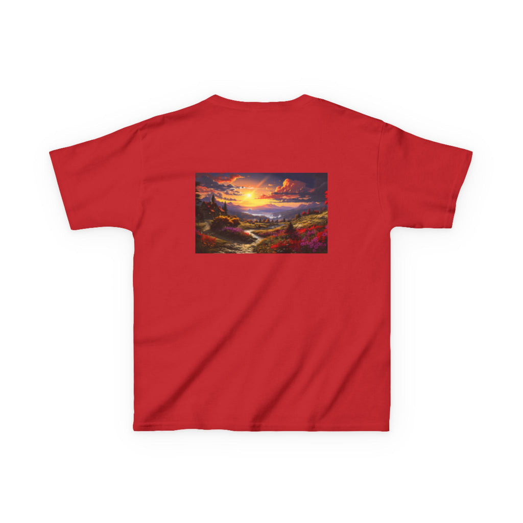 Kids Kingfisher & Butterfly T‑Shirt — Colorful Bird Nature Tee for Children