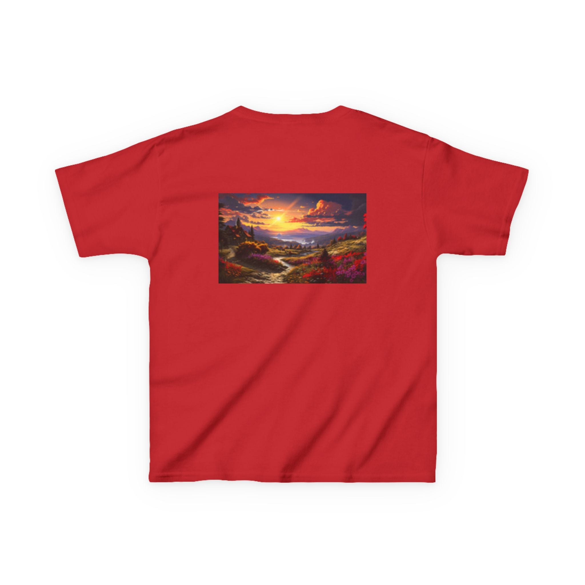 Kids Kingfisher & Butterfly T‑Shirt — Colorful Bird Nature Tee for Children