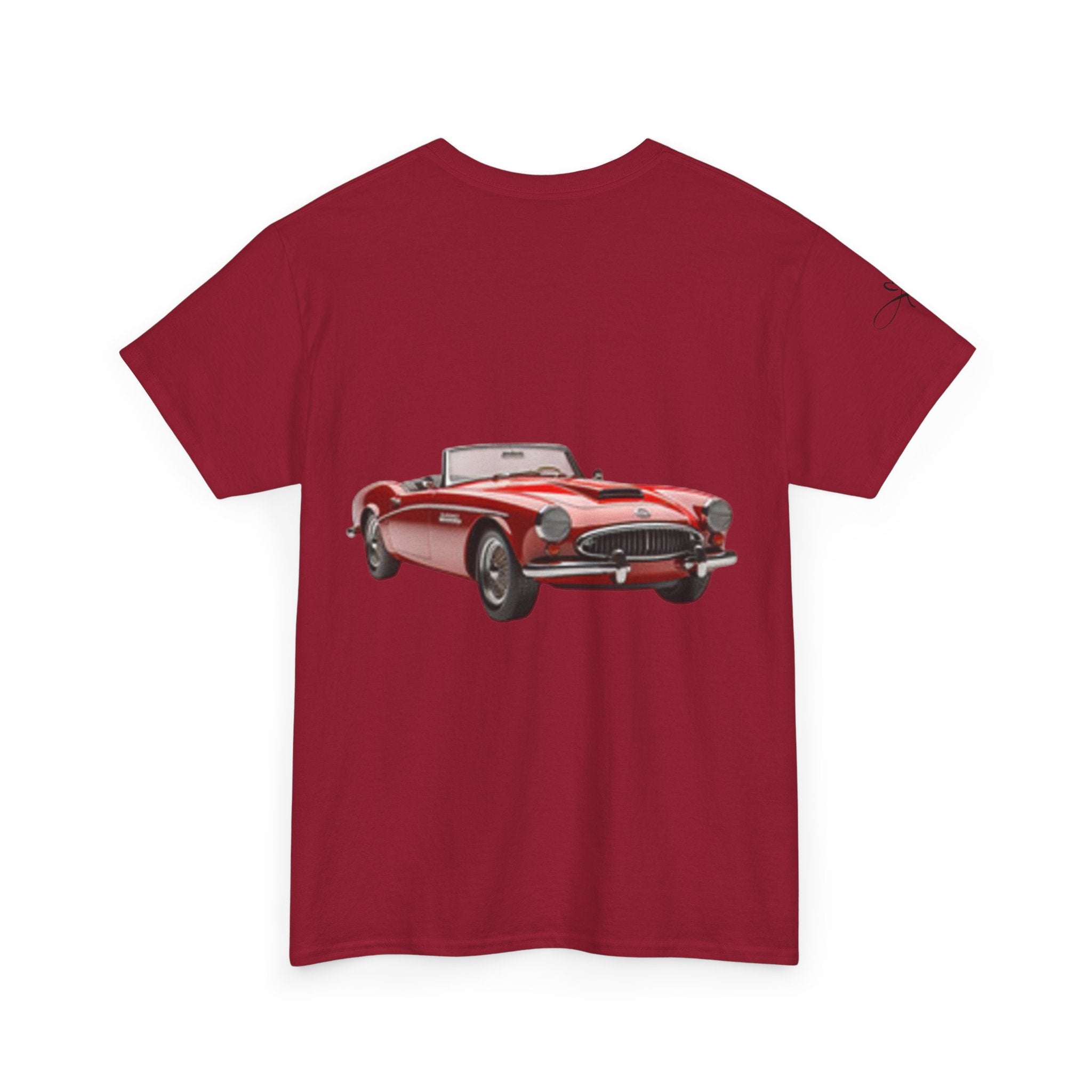 Pinup Girl Graphic T-shirt & Fast Car — Retro 1950s Bathing Beauty T-Shirt