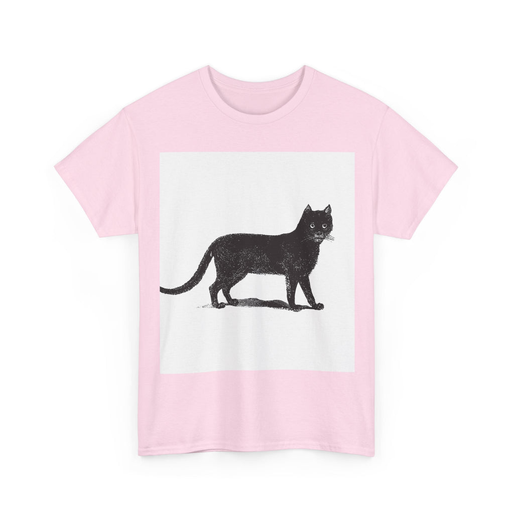 Black Cat Illustration Tee