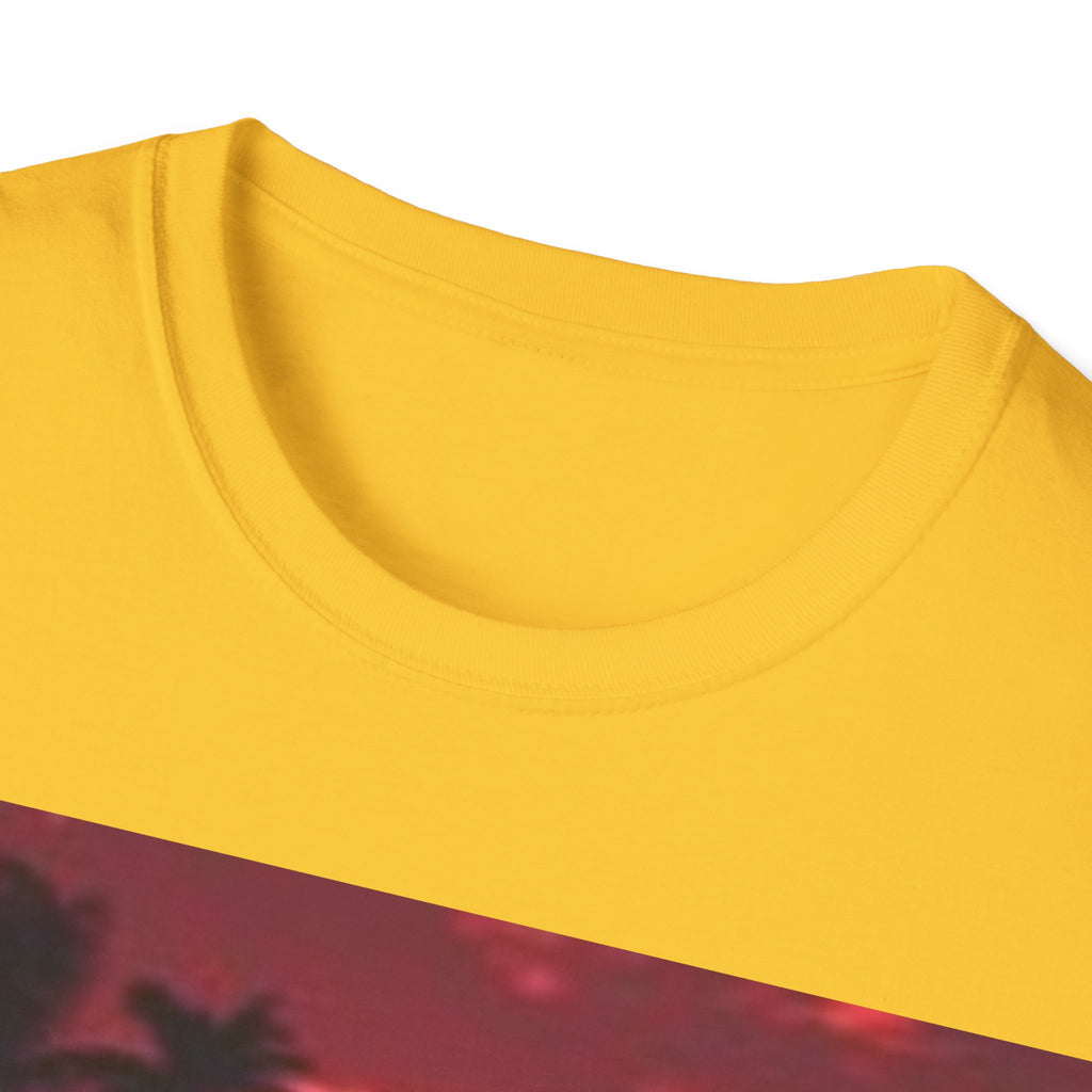 Retro Sunset T-Shirt — Tropical Palm Beach Sunset Graphic