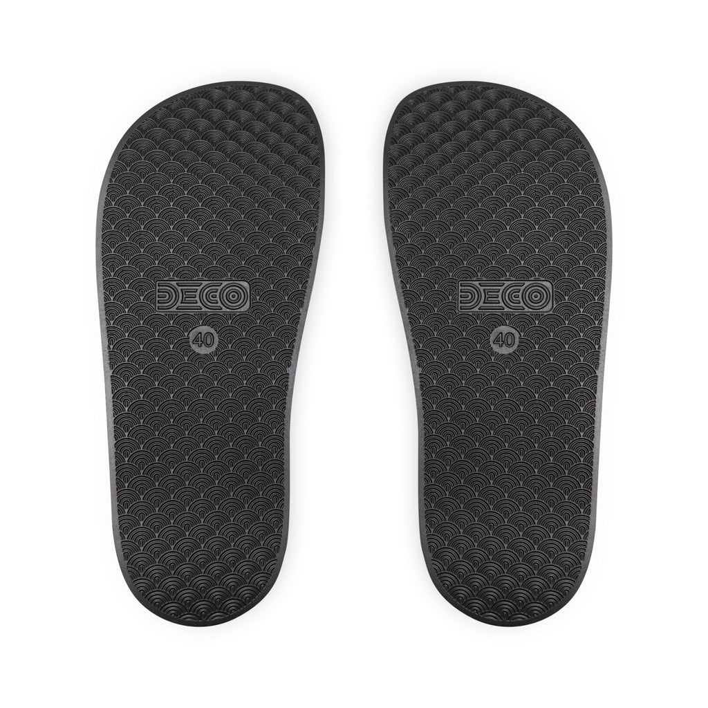 Emoji Heart-Eyes Slide Sandals — Women's Removable-Strap Summer Slides