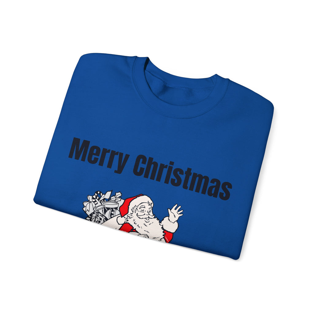 Christmas Santa Sweatshirt — Vintage Santa with Gifts Holiday Crewneck