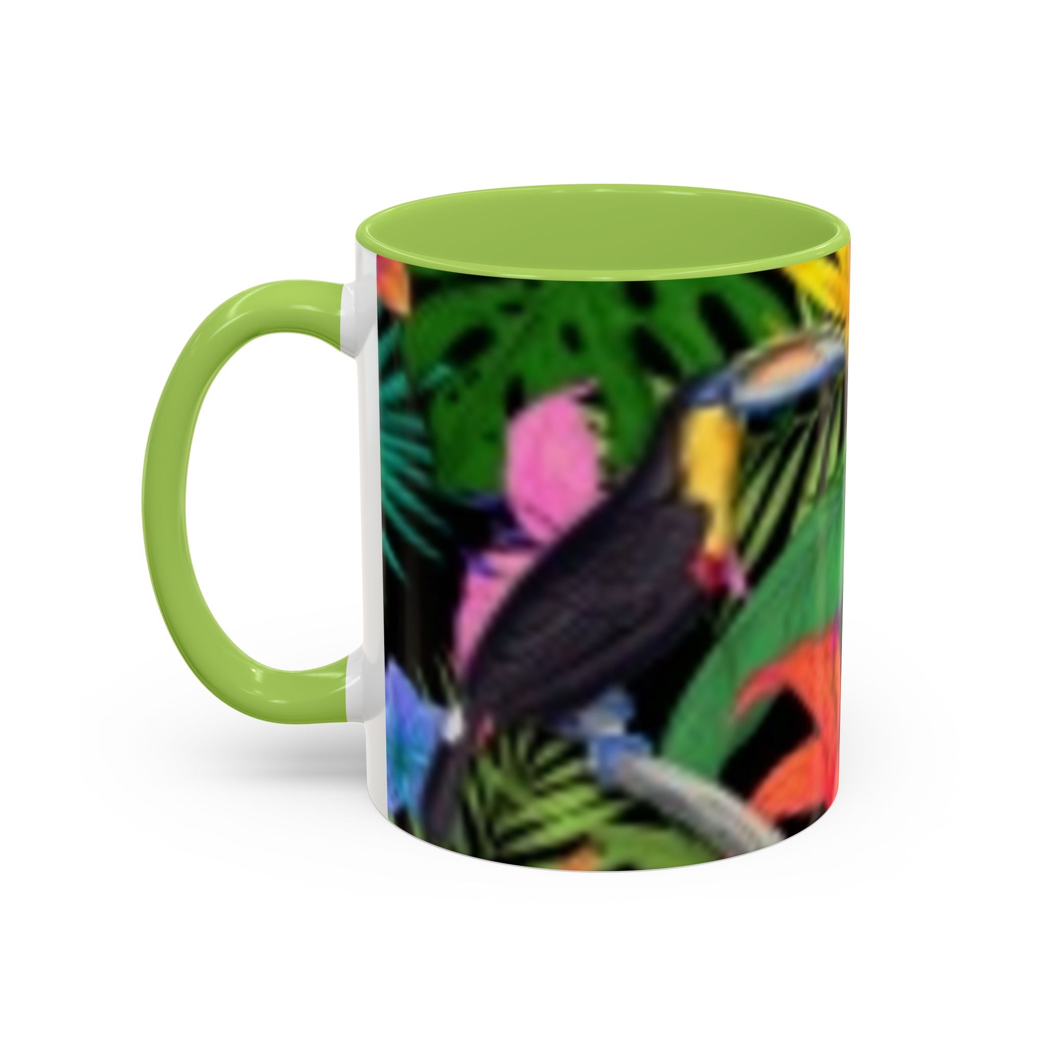 Tropical Floral Coffee Mug — Colorful Paradise Accent Mug (11/15 oz)