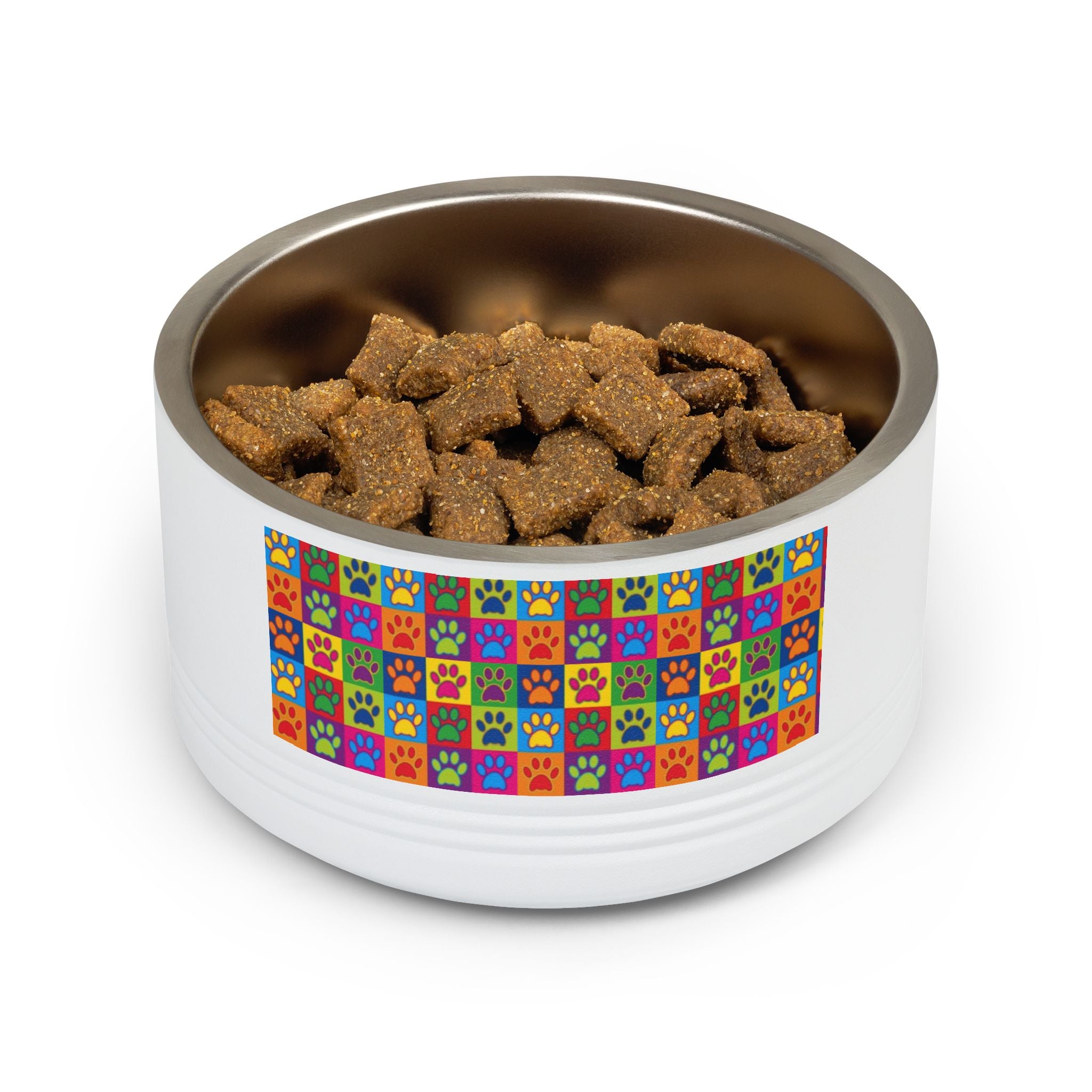 Kitten Row Stainless Steel Pet Bowl — 18oz Cat Feeding Dish