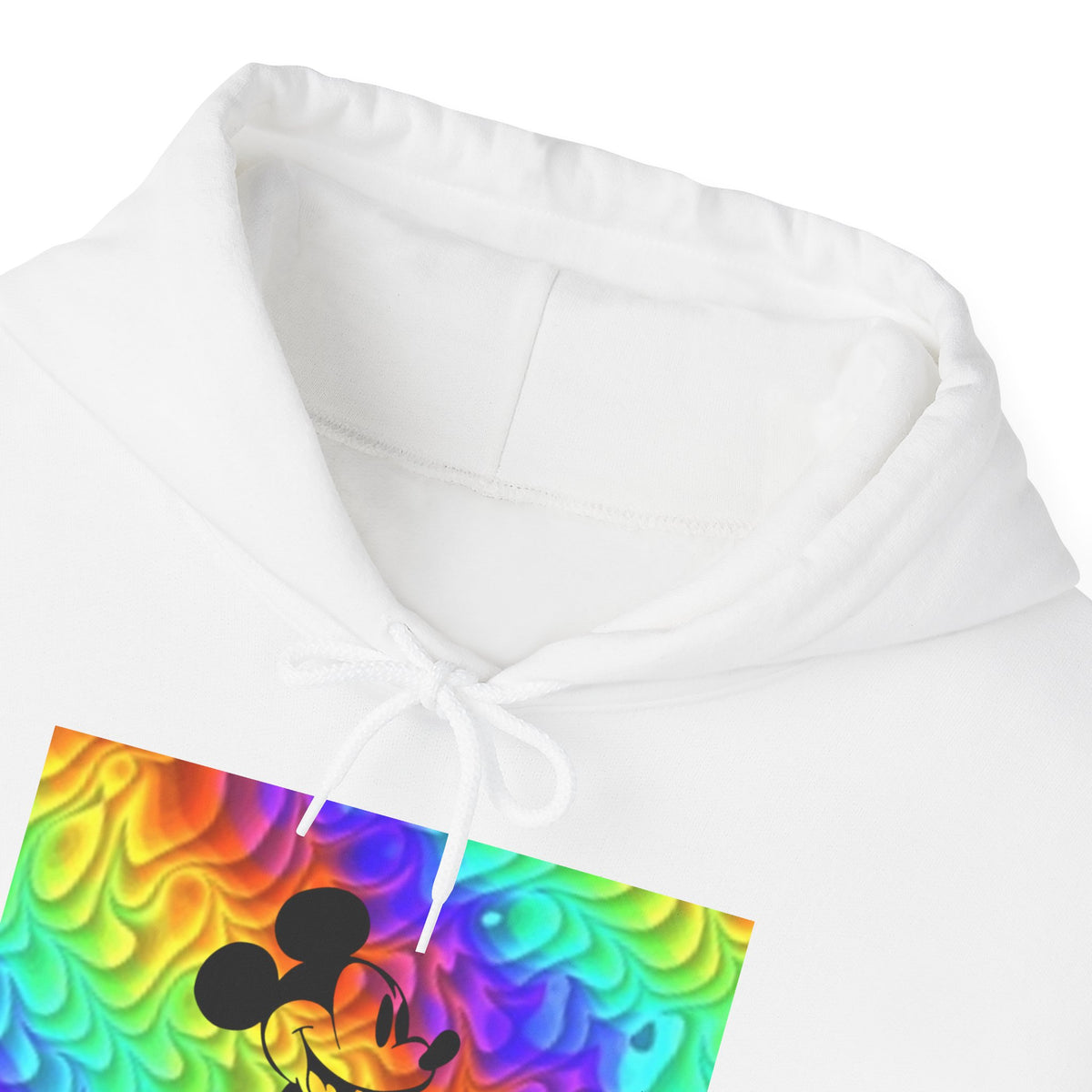 Mickey Mouse Rainbow Colors Unisex Heavy Blend Hooded Sweatshirt Warm & Cozy