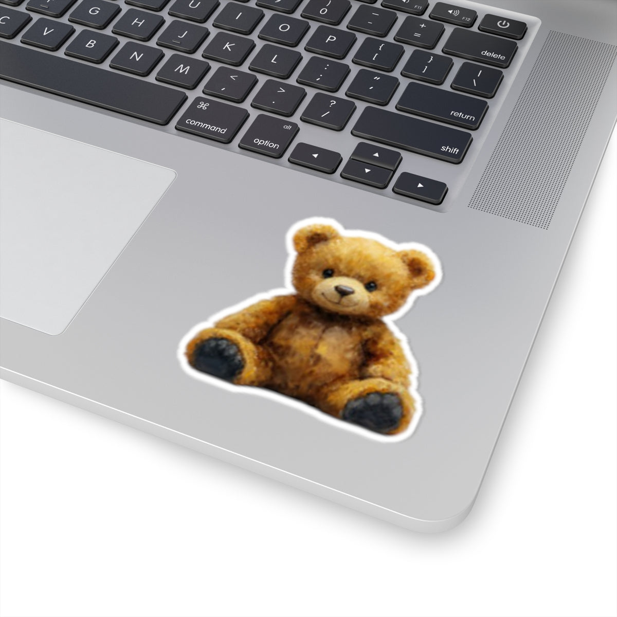 Teddy Bear Sticker — Cute Plush Toy Decal for Laptops, Water Bottles & Gifts
