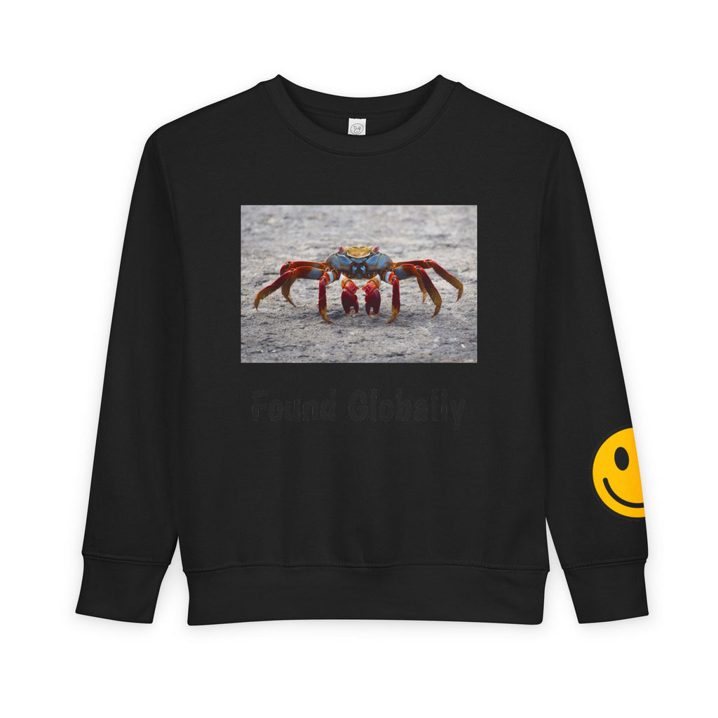Toddler Sweatshirt - Colorful Fiddler Crab Beach Graphic