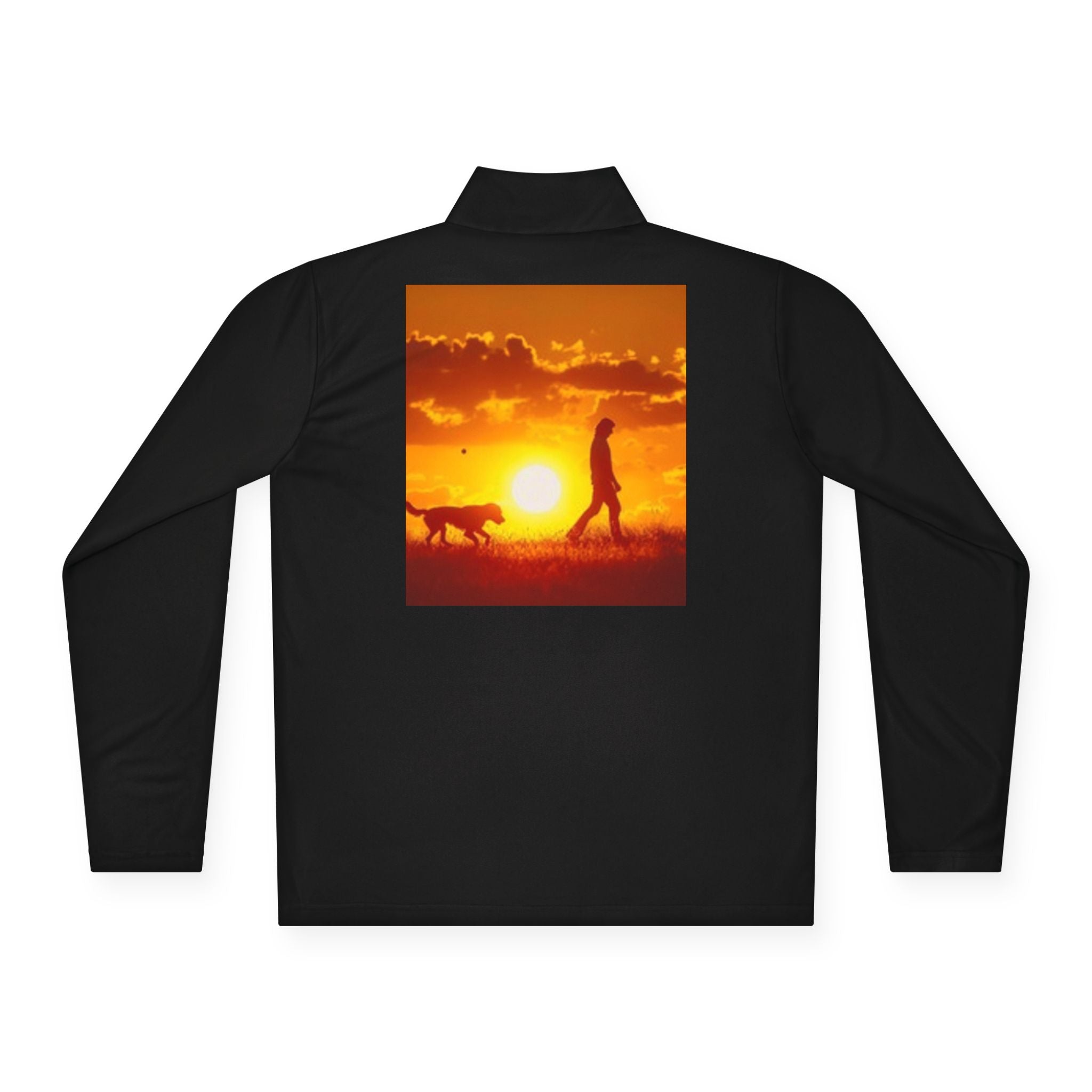 Dog Walk Sunset Quarter-Zip Pullover