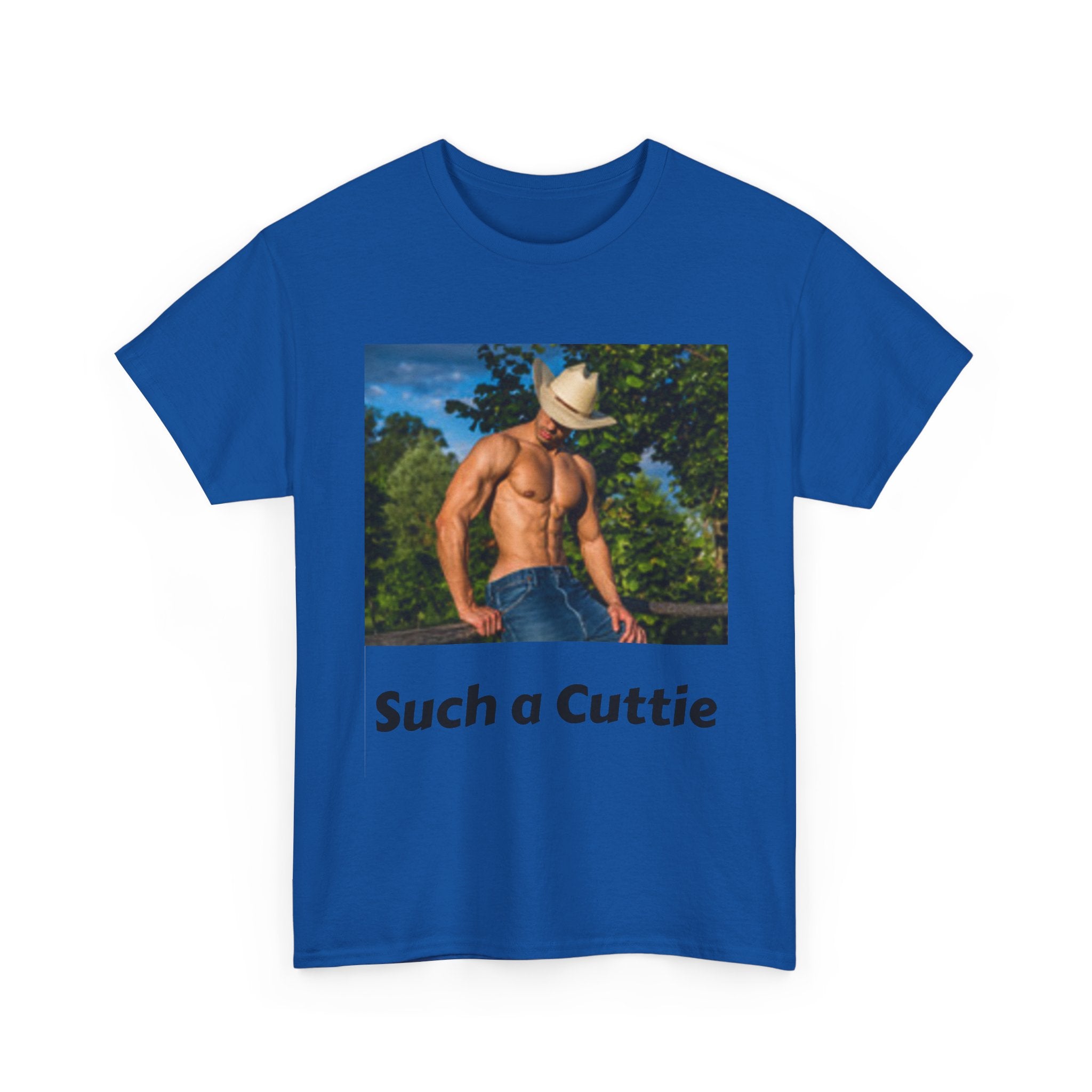 Cowboy with Muscles Not Wearing Shirt T-shirt