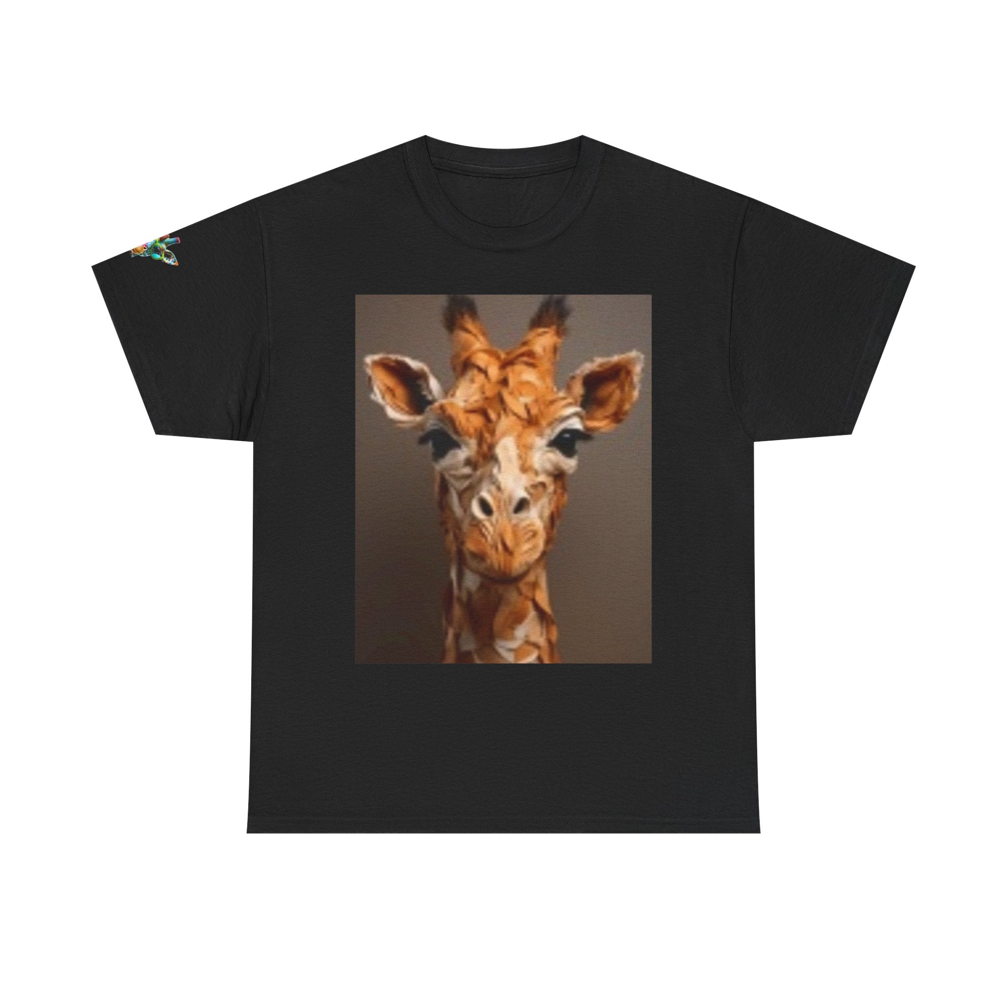 Giraffe Portrait Tee - Cute Watercolor Animal Graphic T-Shirt