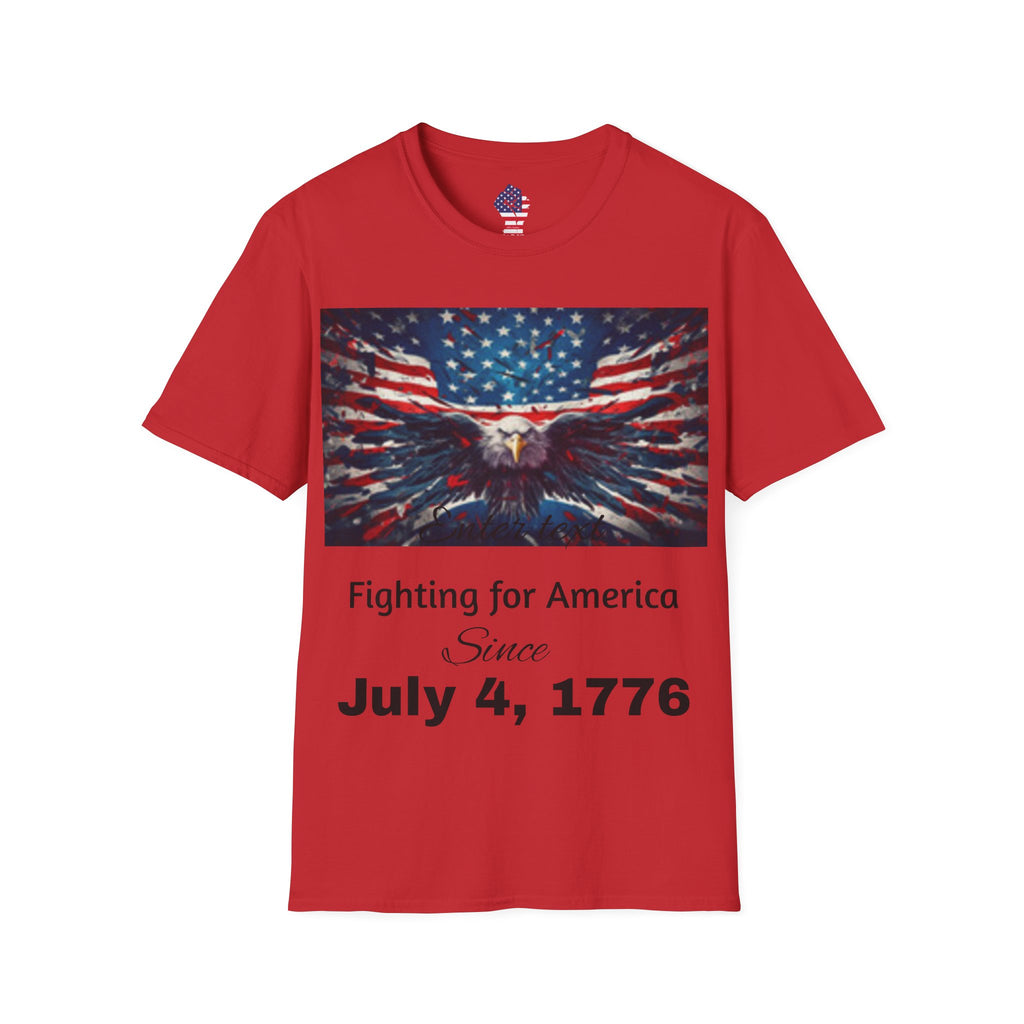Patriotic Eagle T-Shirt — American Flag Bald Eagle I Love America!