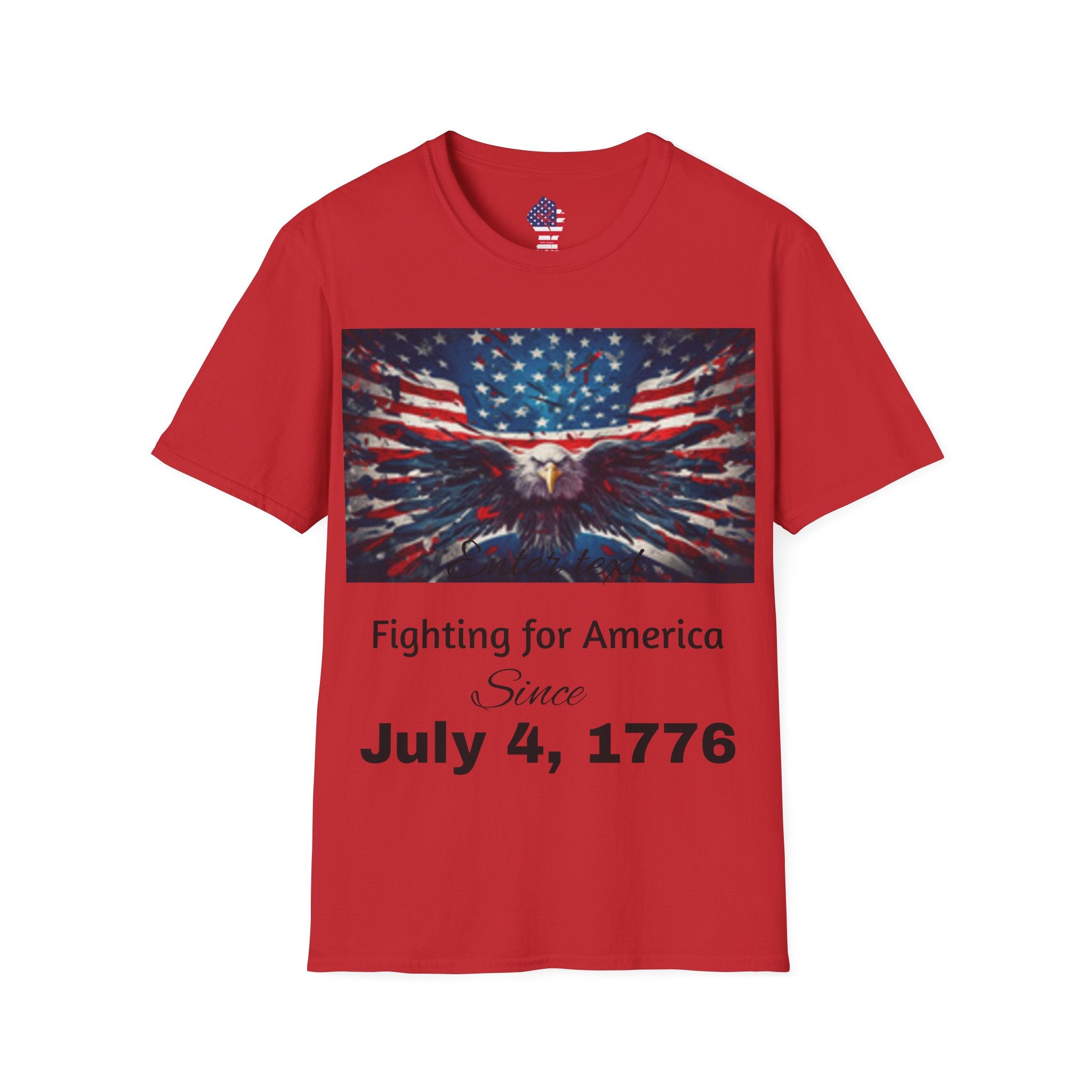 Patriotic Eagle T-Shirt — American Flag Bald Eagle I Love America!