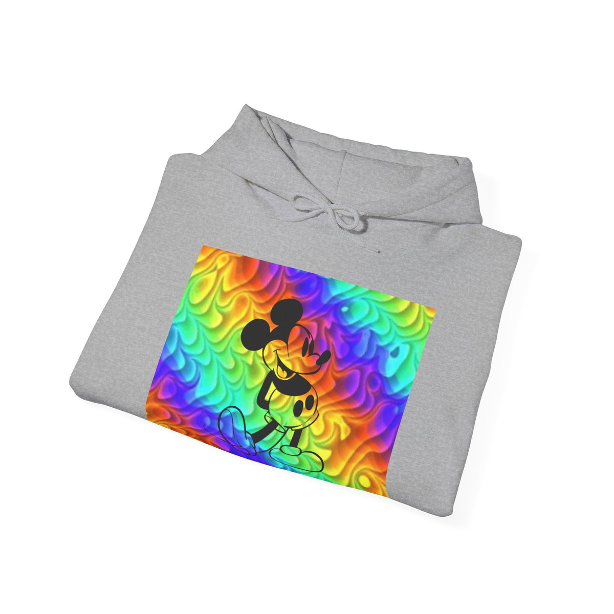Mickey Mouse Rainbow Colors Unisex Heavy Blend Hooded Sweatshirt Warm & Cozy