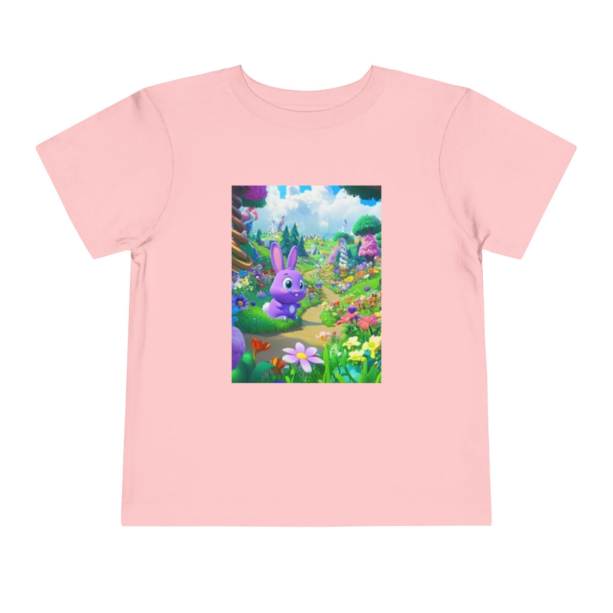 Toddler Tee — Colorful Bunny Garden Kids T‑Shirt