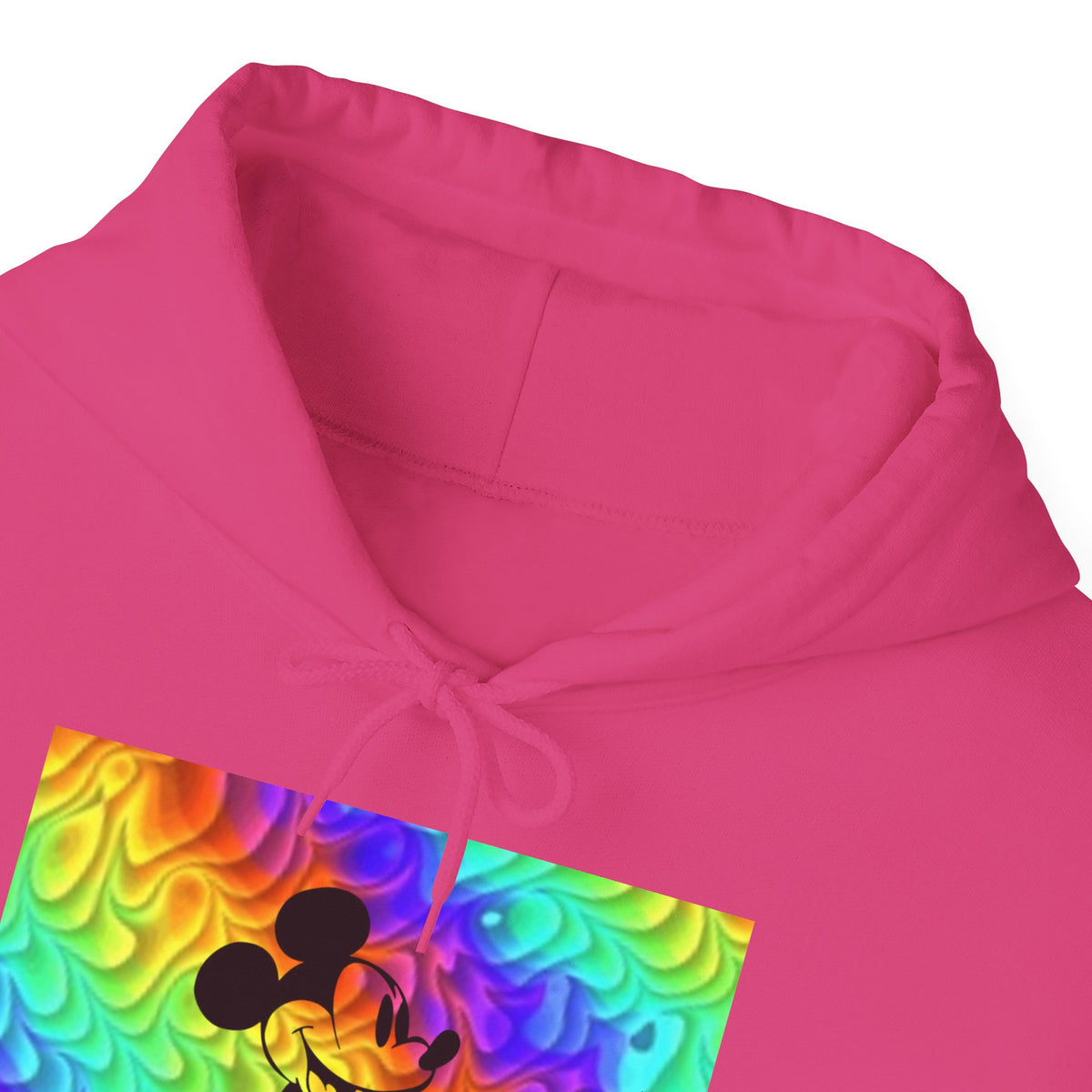 Mickey Mouse Rainbow Colors Unisex Heavy Blend Hooded Sweatshirt Warm & Cozy