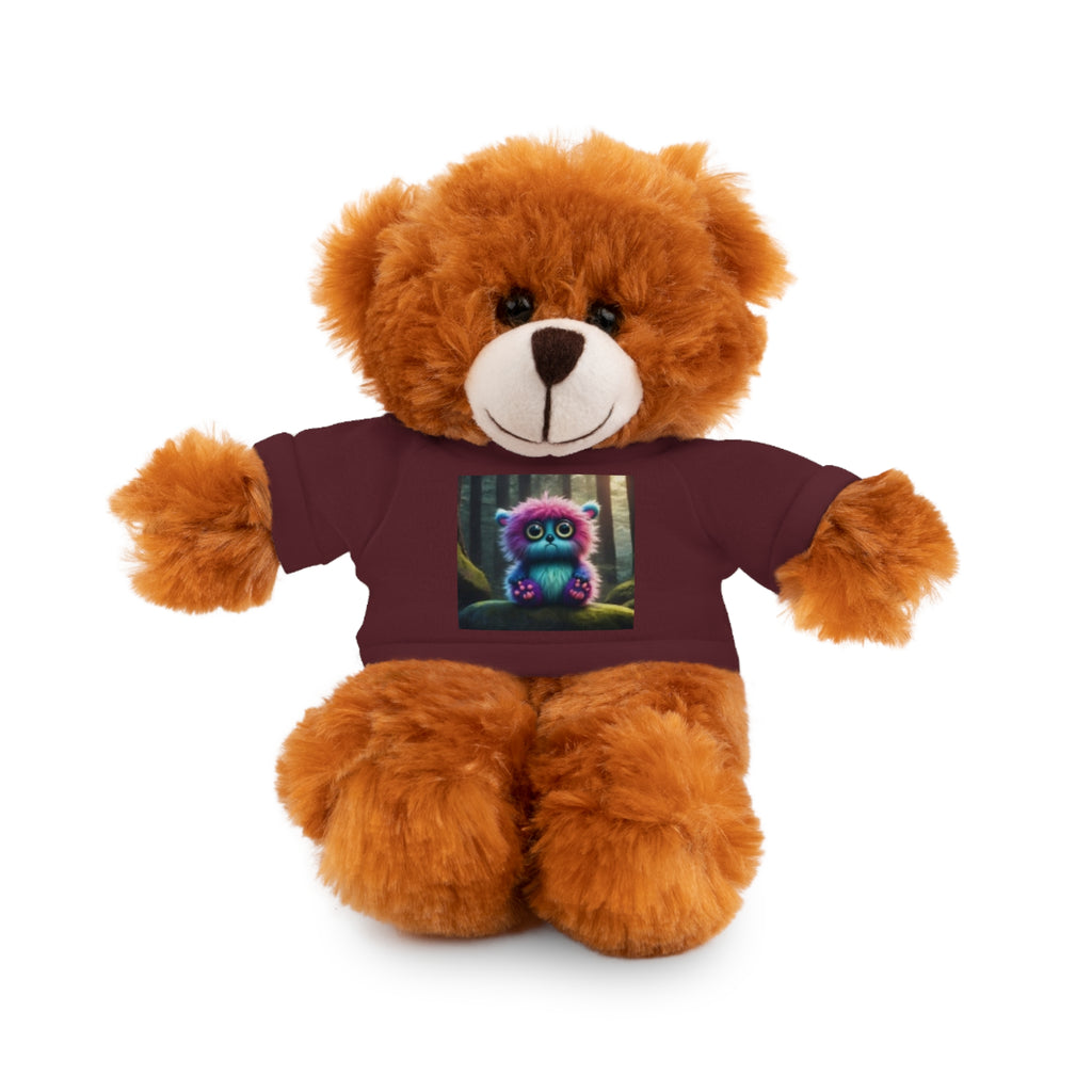 Brown Plush Teddy Bear with Cute Coffee Mug Tee - Gift for Kids & Coffee Lovers
