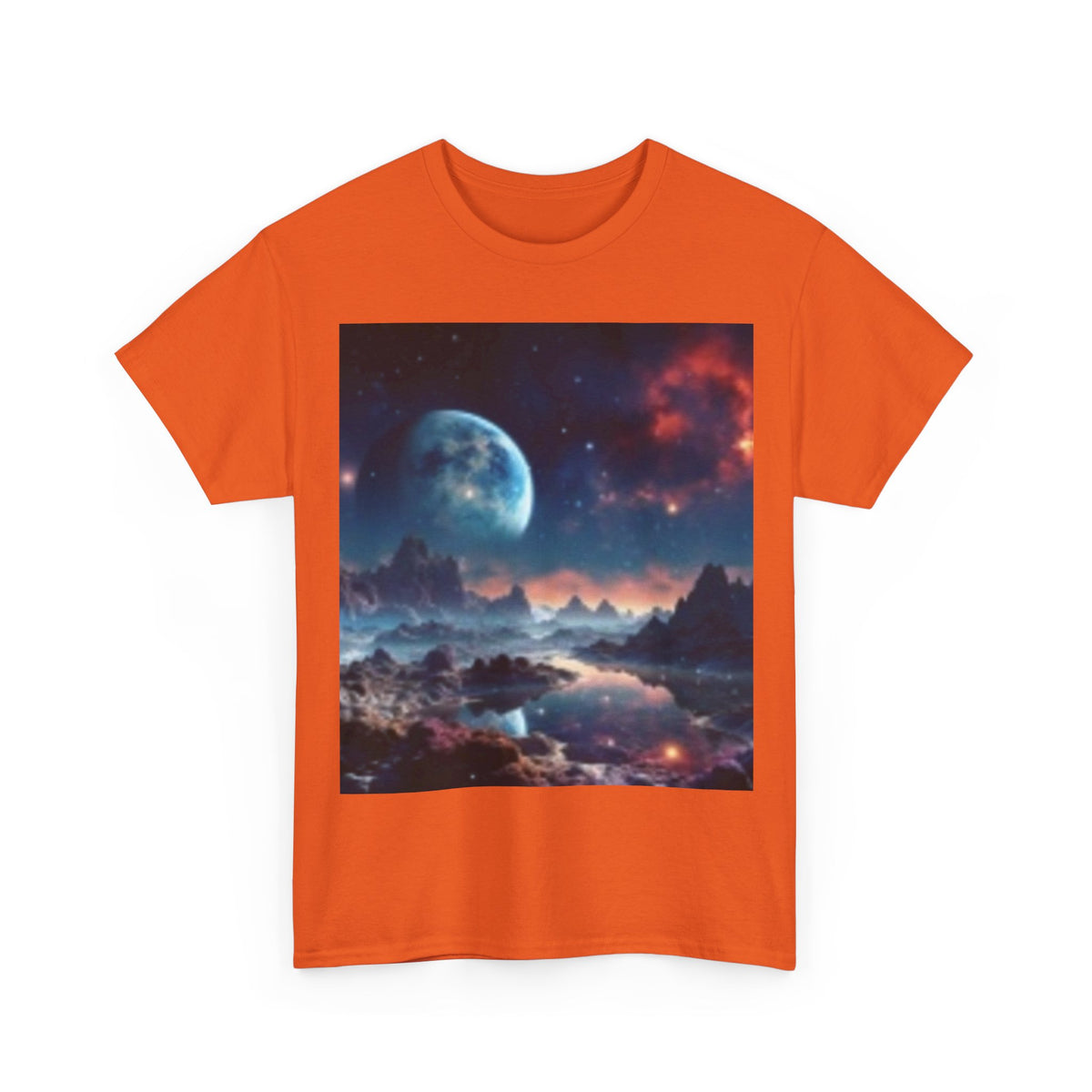 Cosmic Landscape T-Shirt — Moonlit Alien Horizon Graphic Tee