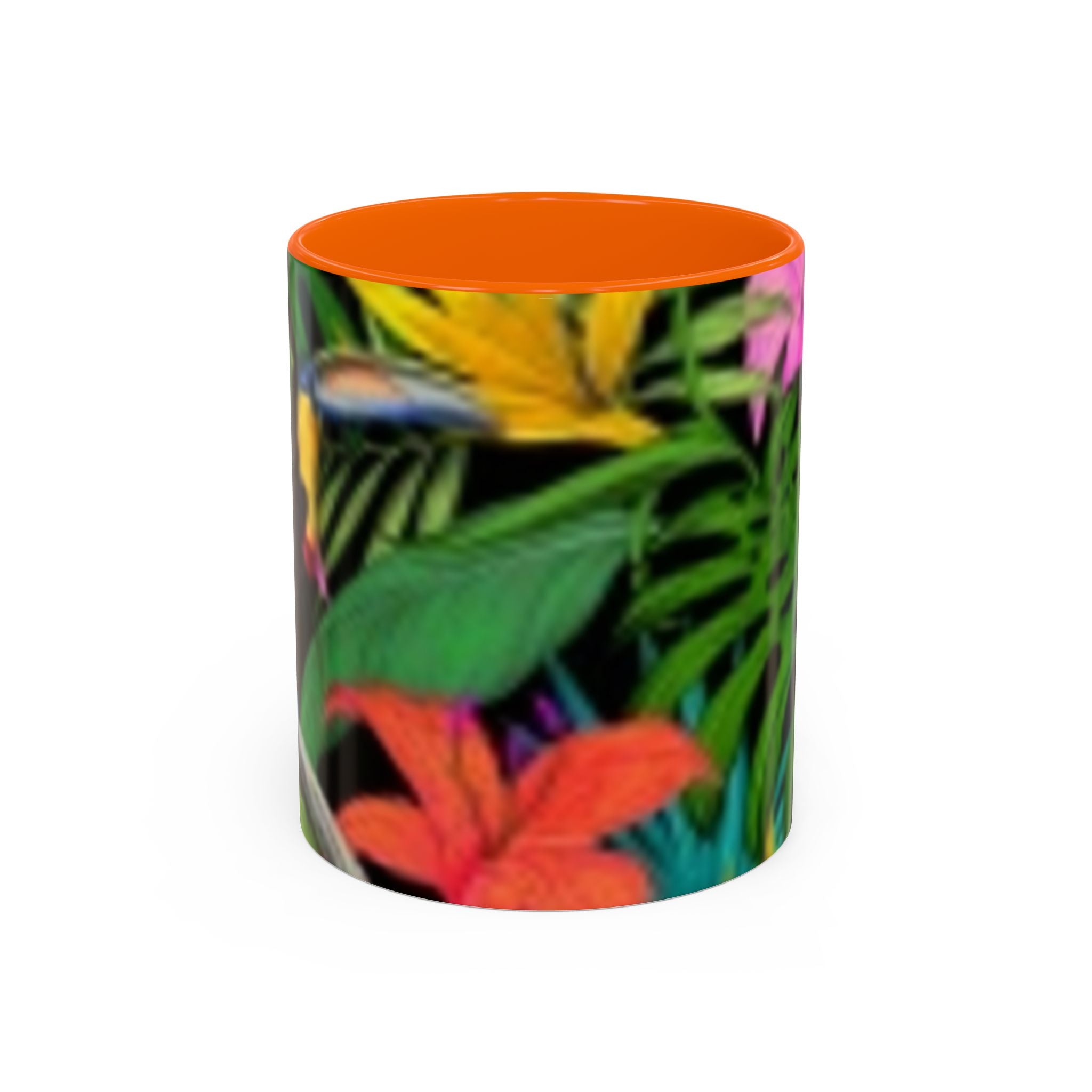 Tasse à café fleurs tropicales — Tasse d'accentuation paradis coloré (325/444 ml)