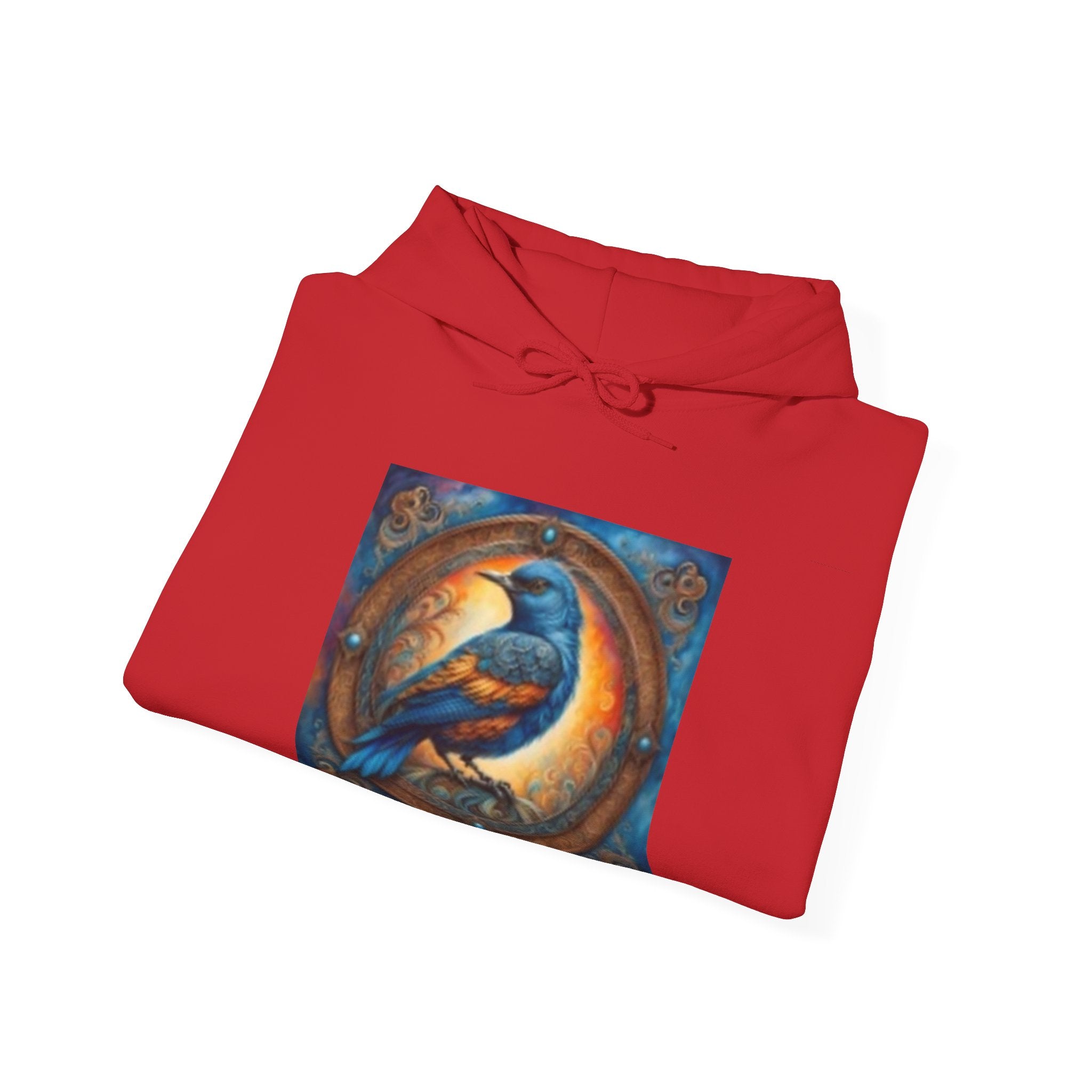 Lion Portrait Hoodie with Colorful Sleeve Accent — Majestic Wildlife Pullover