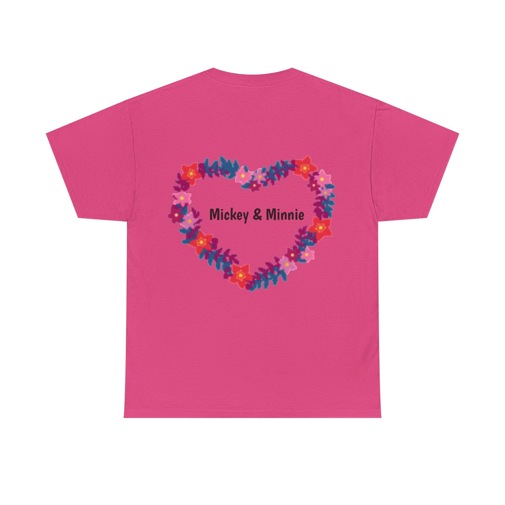 Classic Cartoon Mickey Mouse & Minnie Mouse Graphic T-shirt