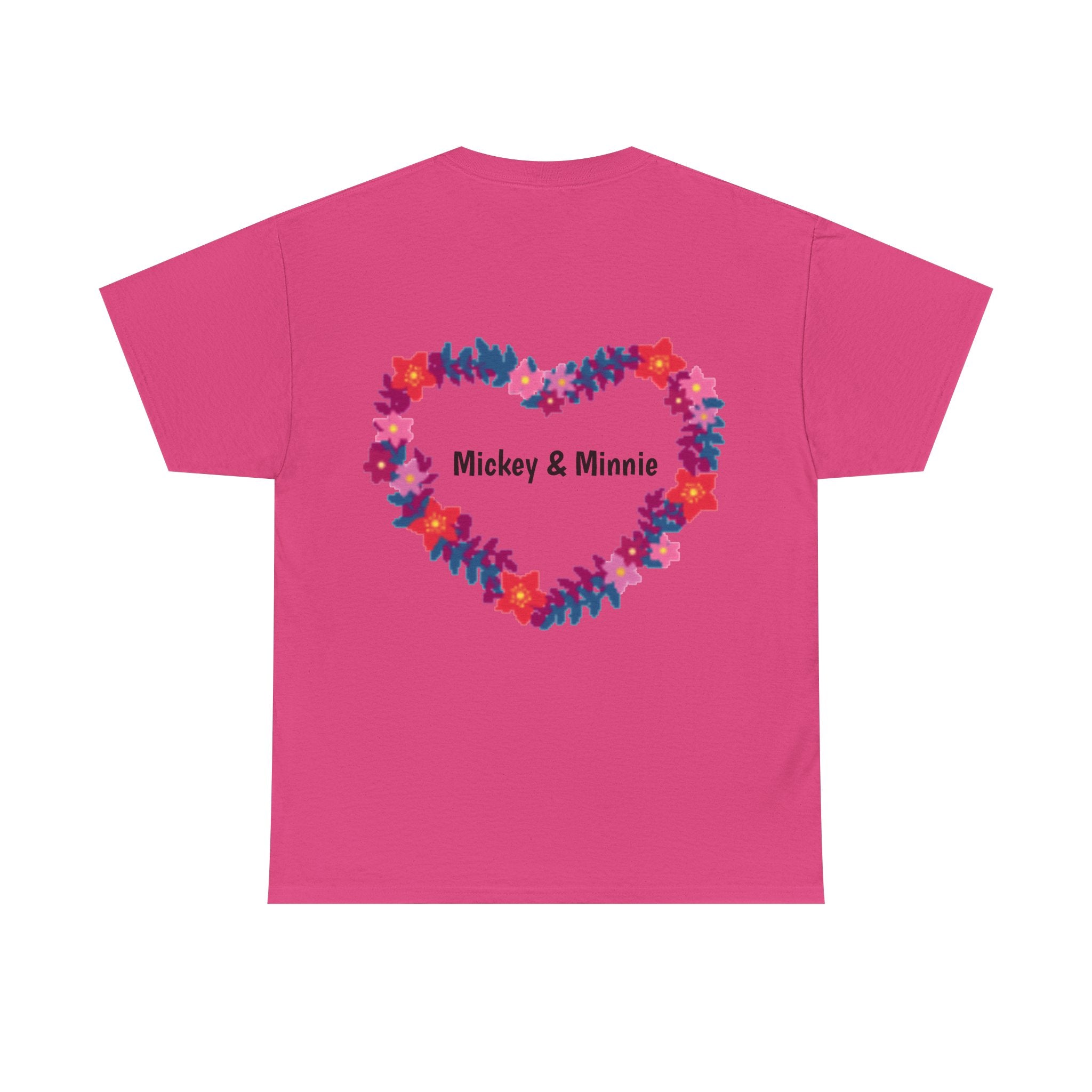 Classic Cartoon Mickey Mouse & Minnie Mouse Graphic T-shirt