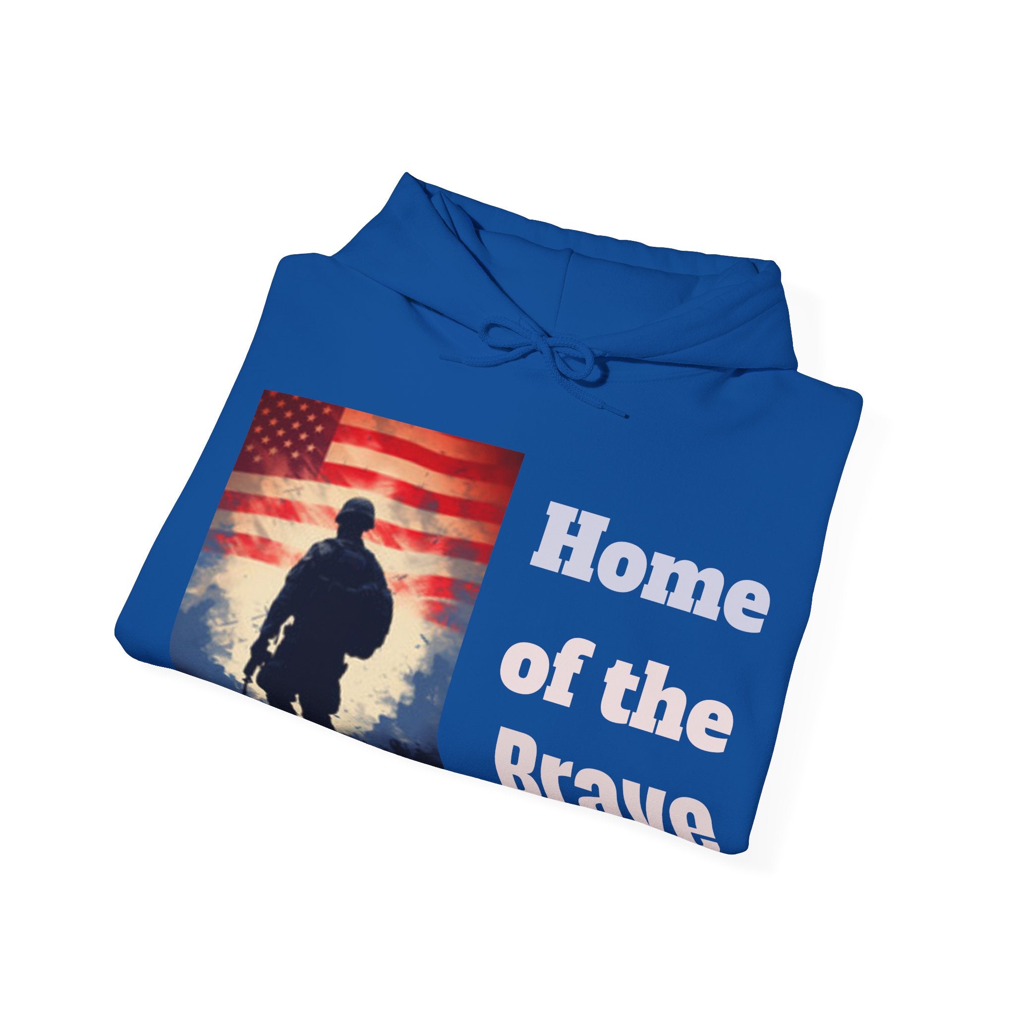USA Flag Soldier Hoodie — Patriotic American Veteran Pullover