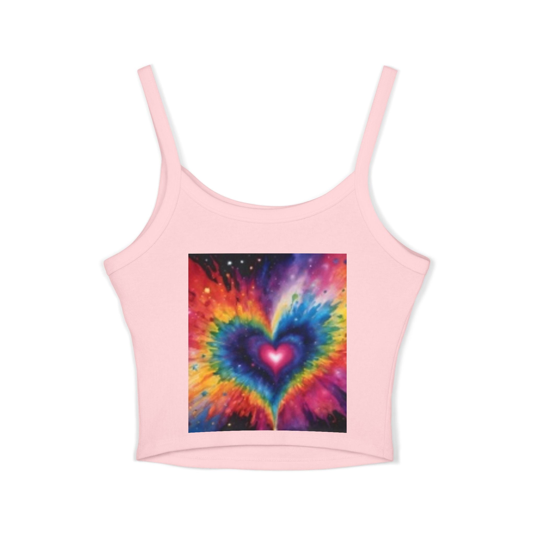 Heart Eyes Emoji Heart Crop Tank Top – Cute Valentine's Love Graphic