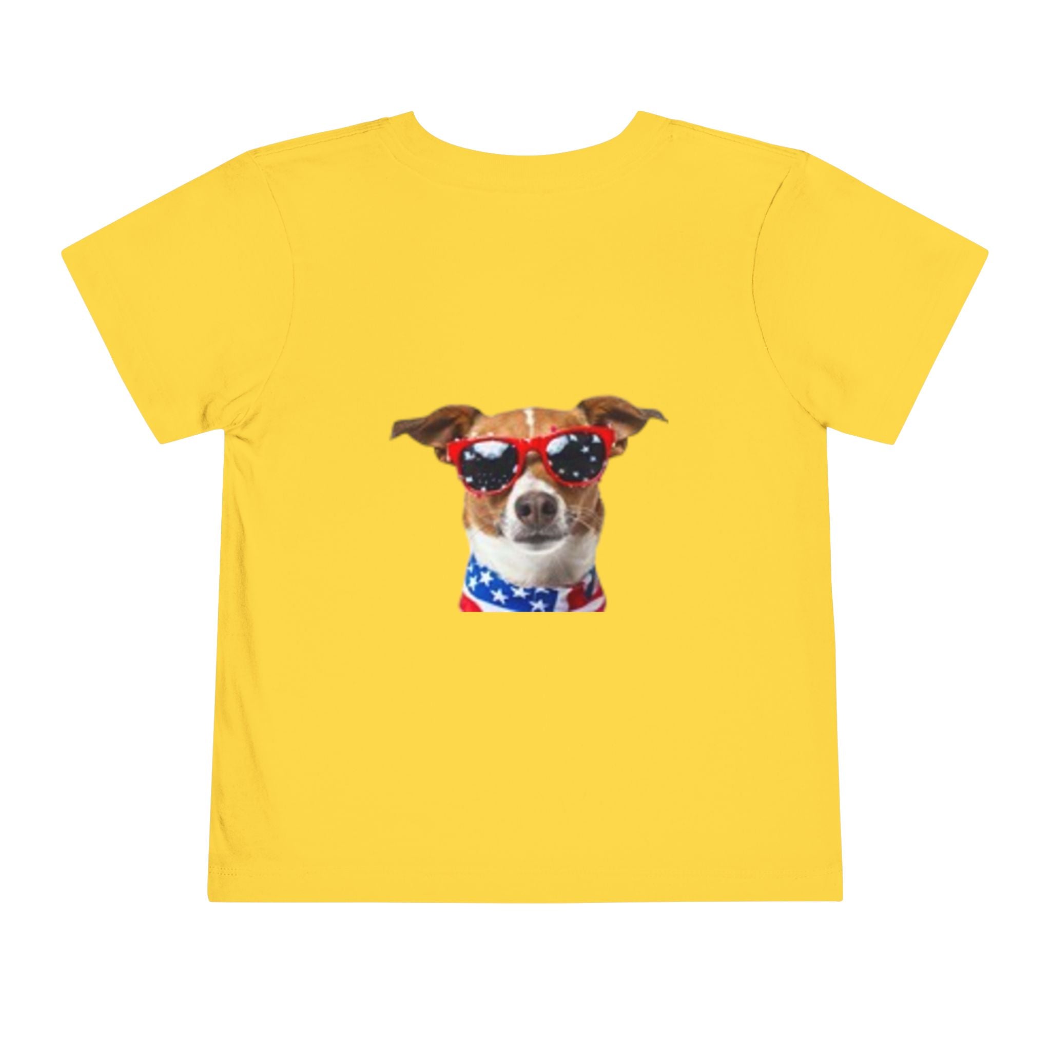 Toddler Tee with Patriotic Portrait & Flag Graphic