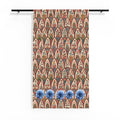 Boho Floral Sheer Curtain — Vintage Arch Pattern Window Panel
