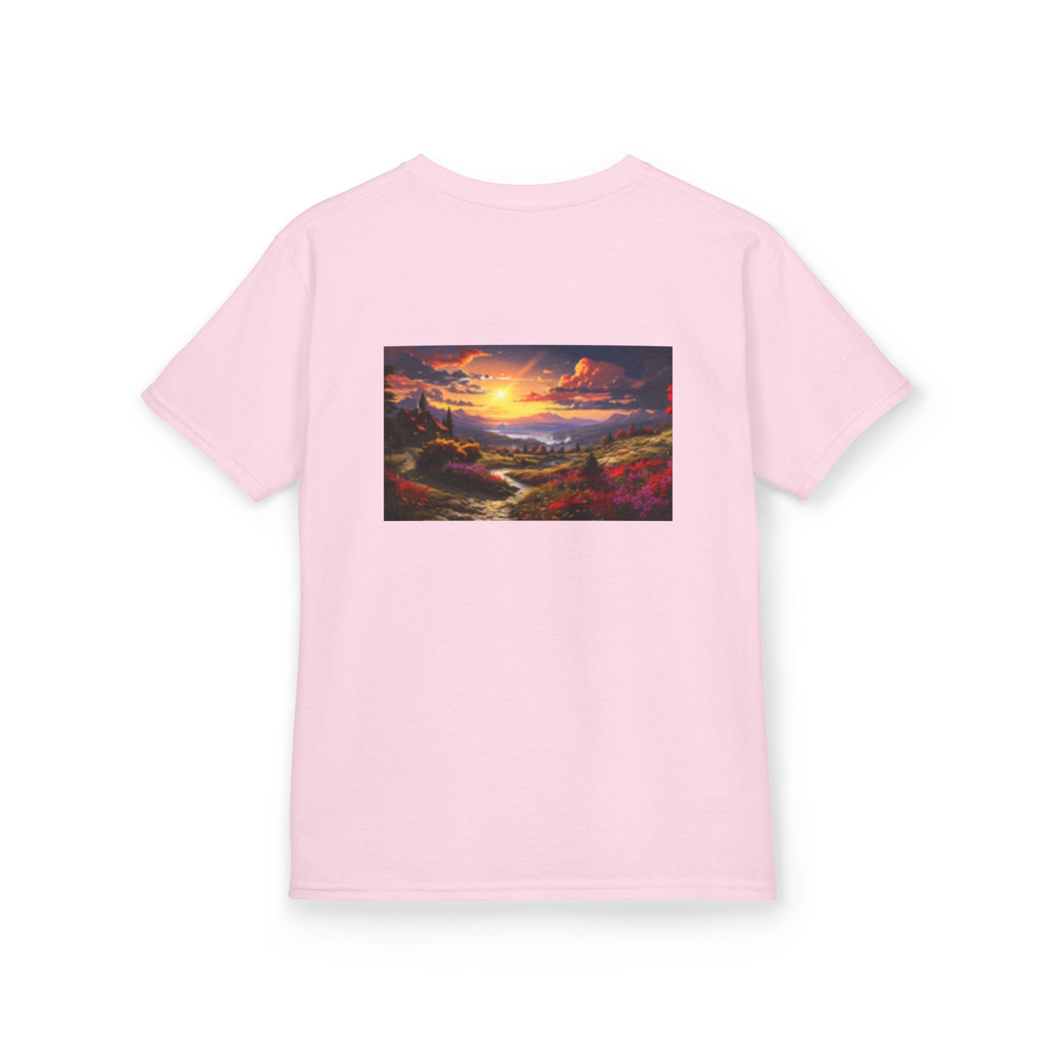 Kids Kingfisher & Butterfly T‑Shirt — Colorful Bird Nature Tee for Children