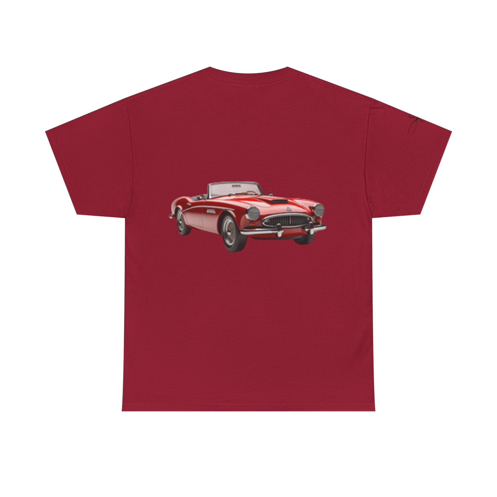 Pinup Girl Graphic T-shirt & Fast Car — Retro 1950s Bathing Beauty T-Shirt