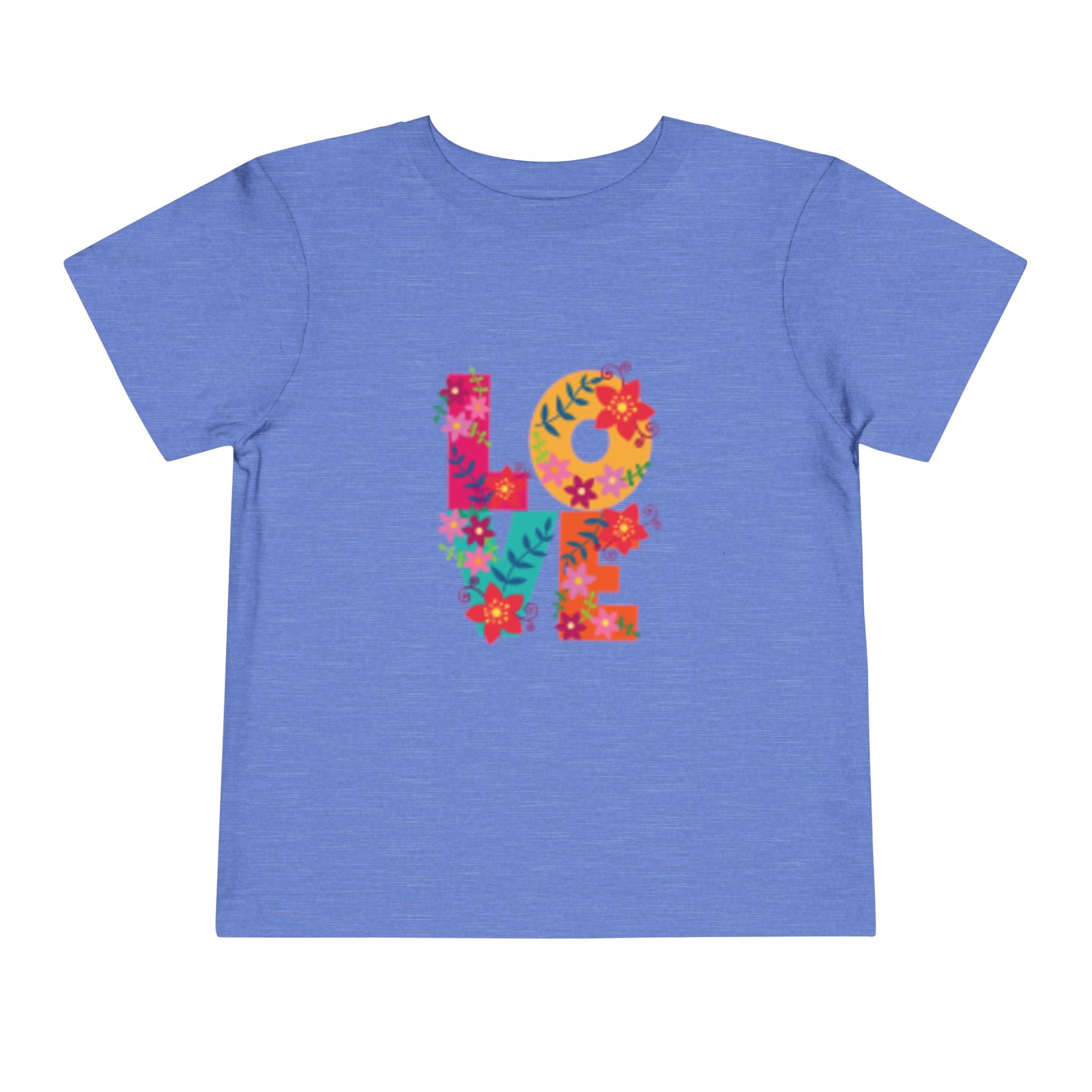 T-shirt enfant LOVE Floral — Imprimé de cœurs colorés