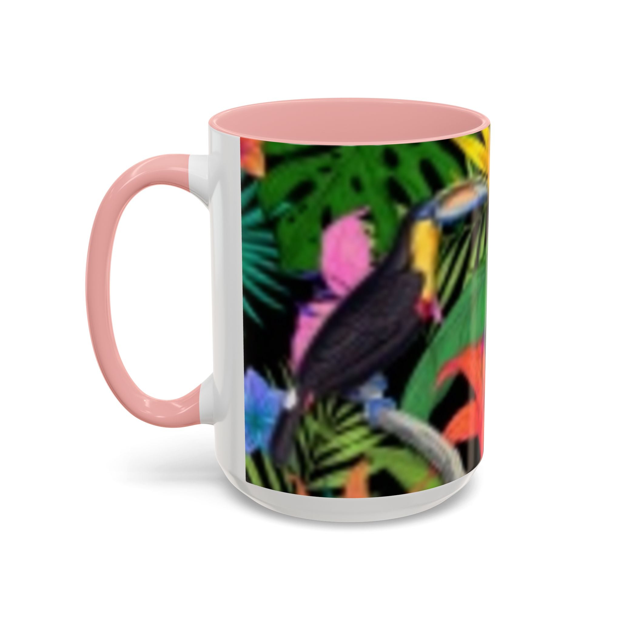 Tropical Floral Coffee Mug — Colorful Paradise Accent Mug (11/15 oz)