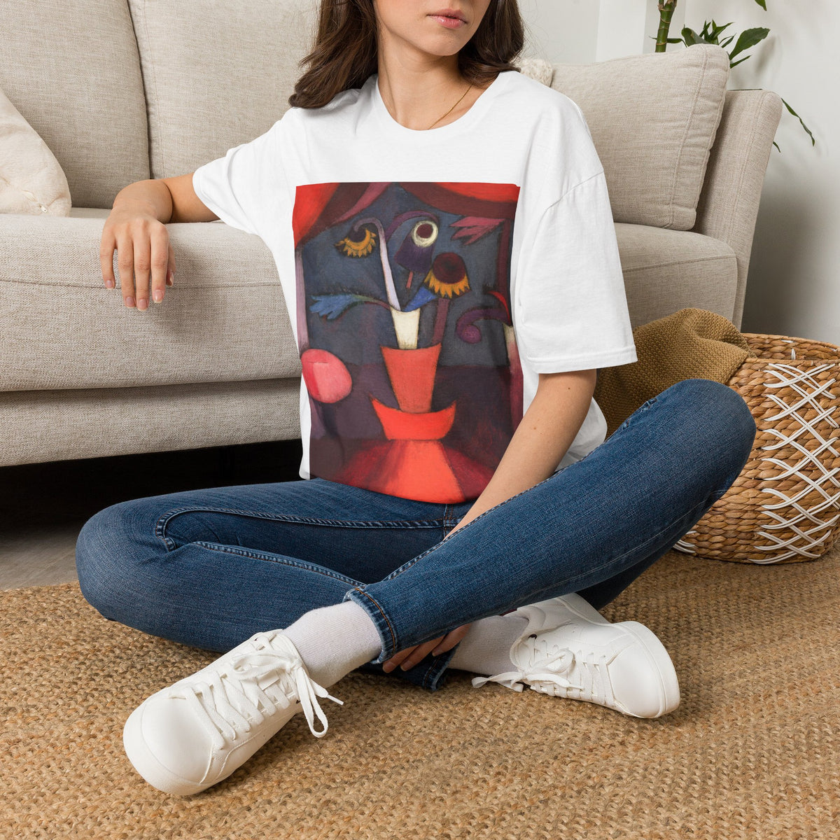 Sunflowers in a Clay Pot Unisex Softstyle T-Shirt