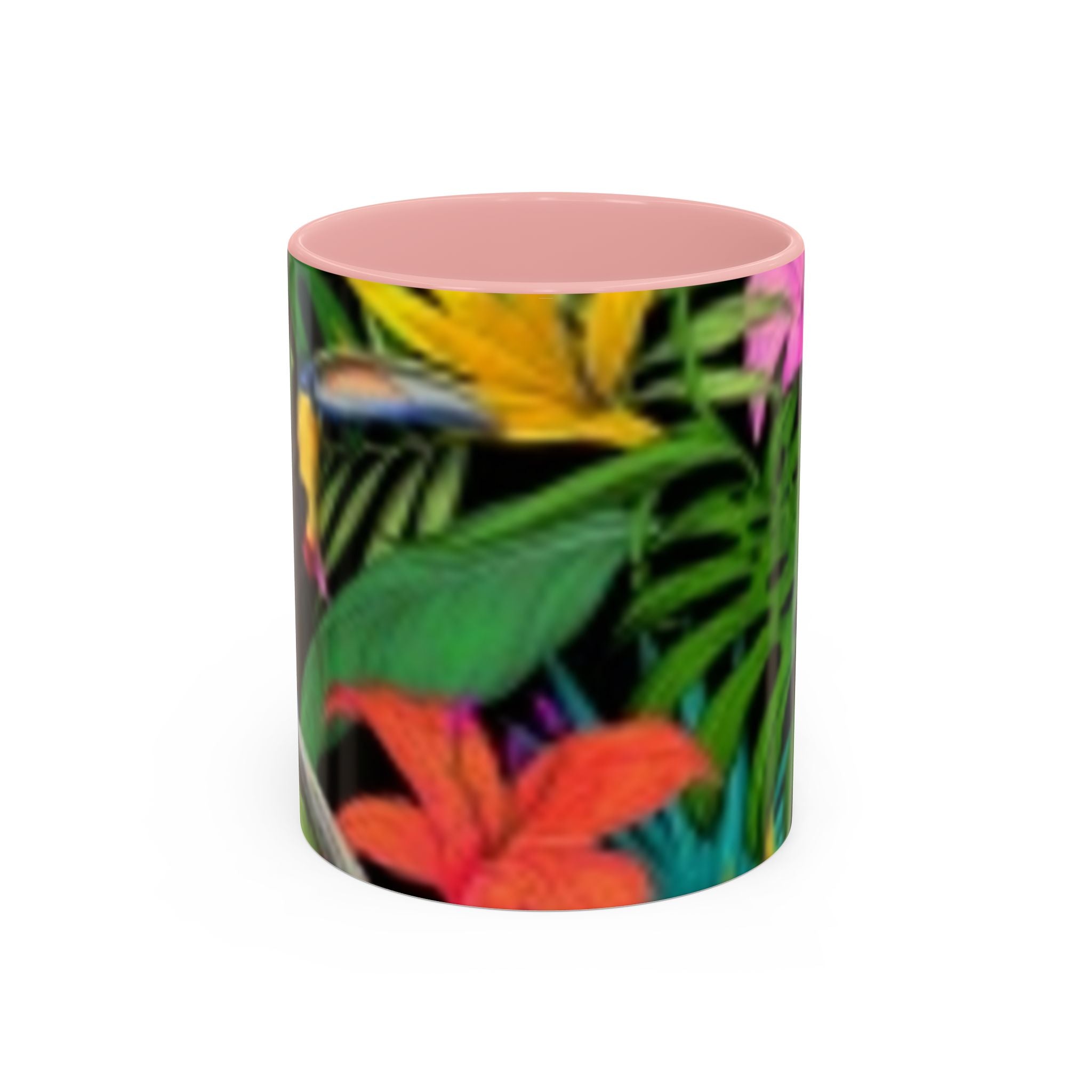 Tasse à café fleurs tropicales — Tasse d'accentuation paradis coloré (325/444 ml)