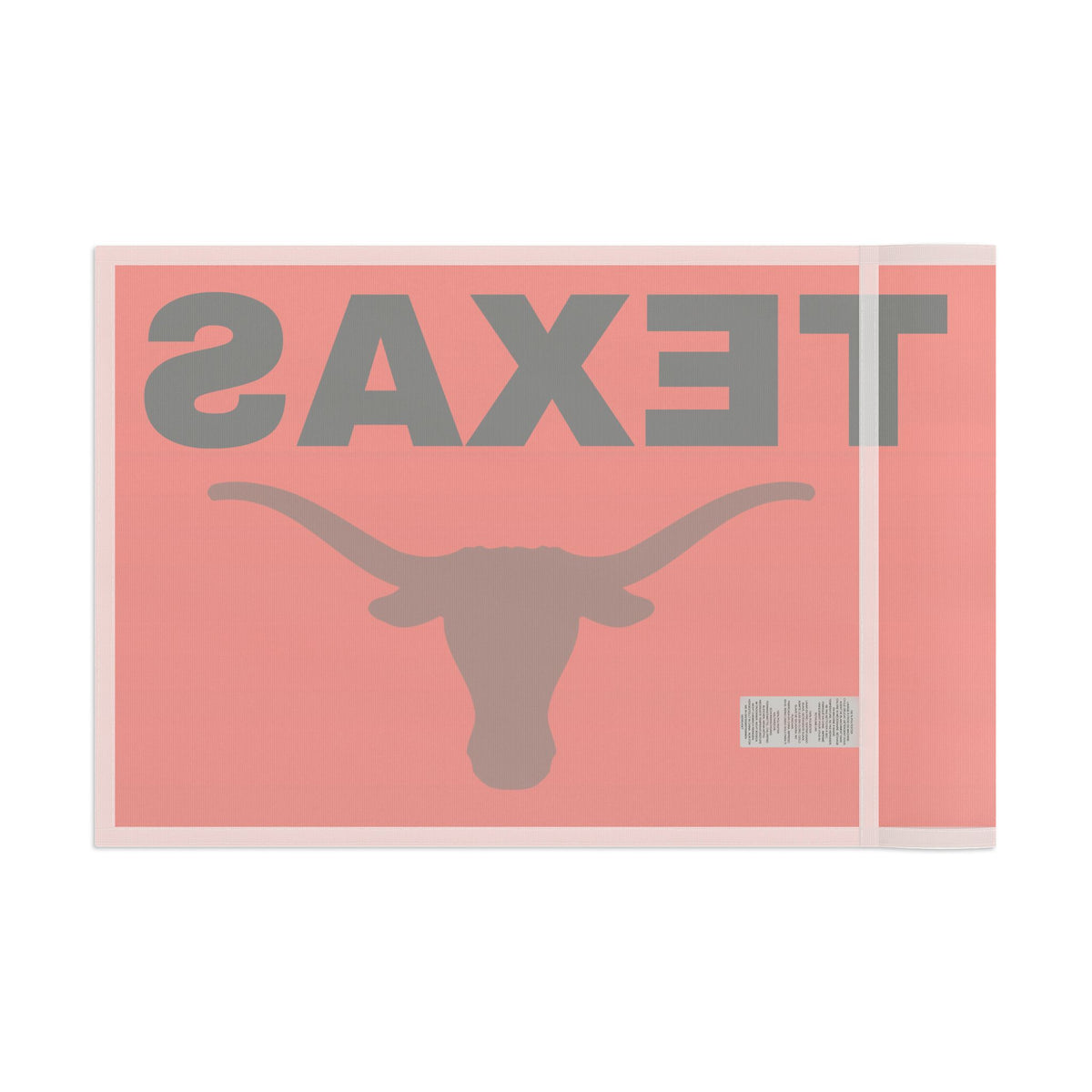 Texas Text Flag~Longhorn — Bold Retro State Pride Flag