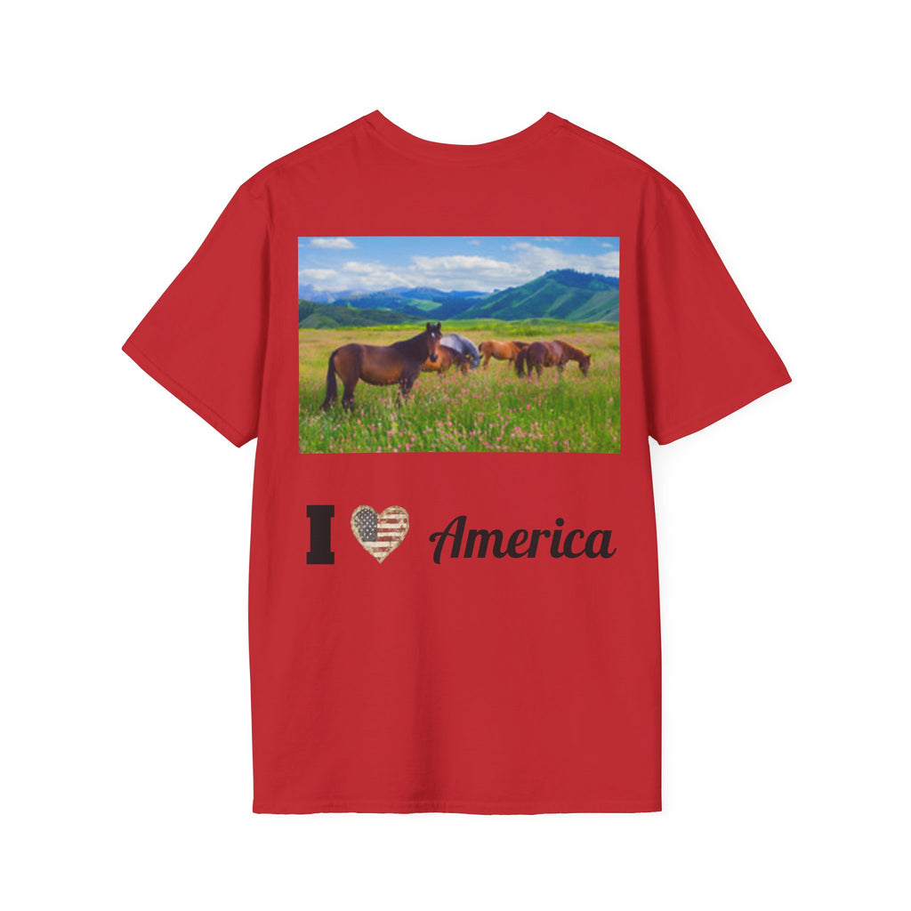 Patriotic Eagle T-Shirt — American Flag Bald Eagle I Love America!