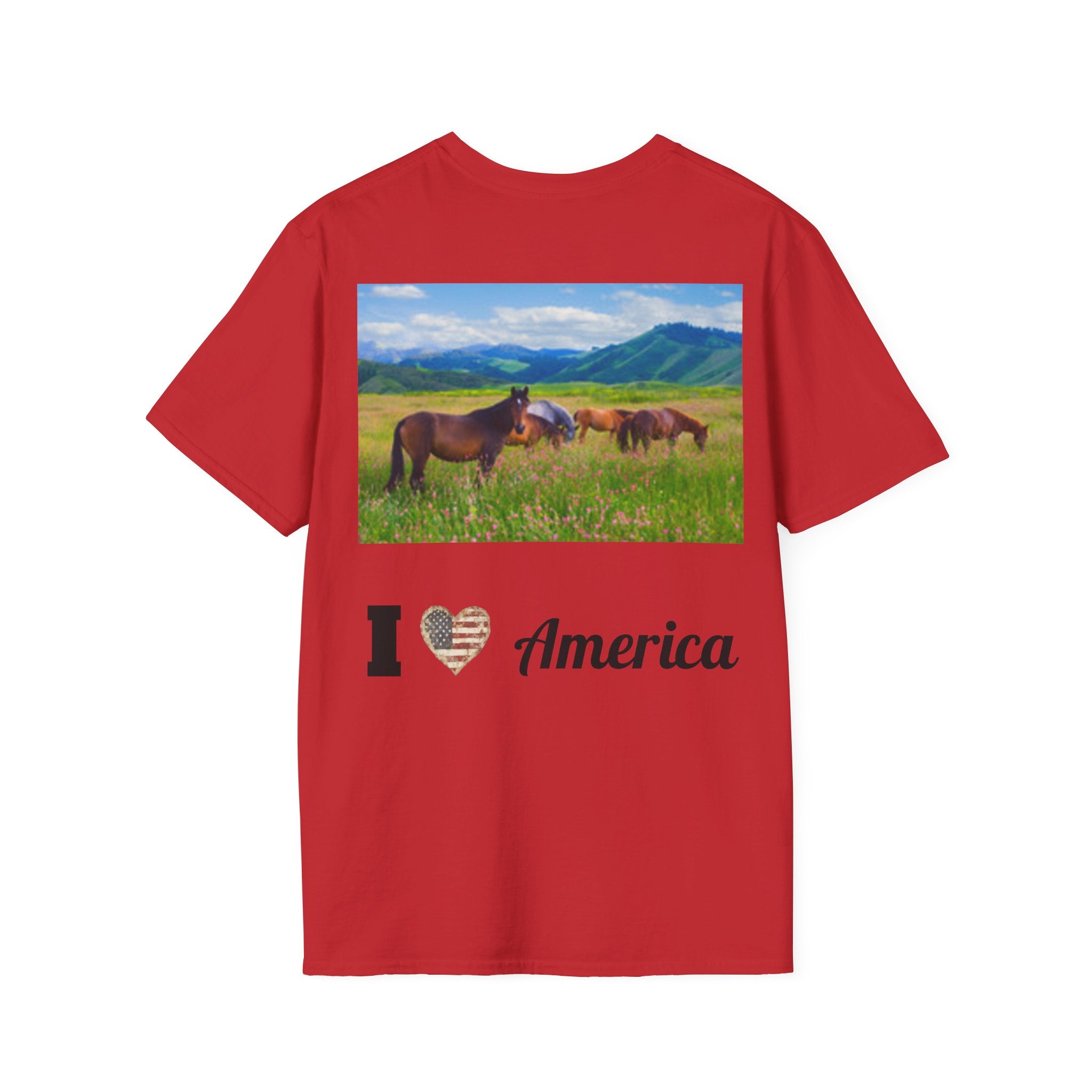 Patriotic Eagle T-Shirt — American Flag Bald Eagle I Love America!