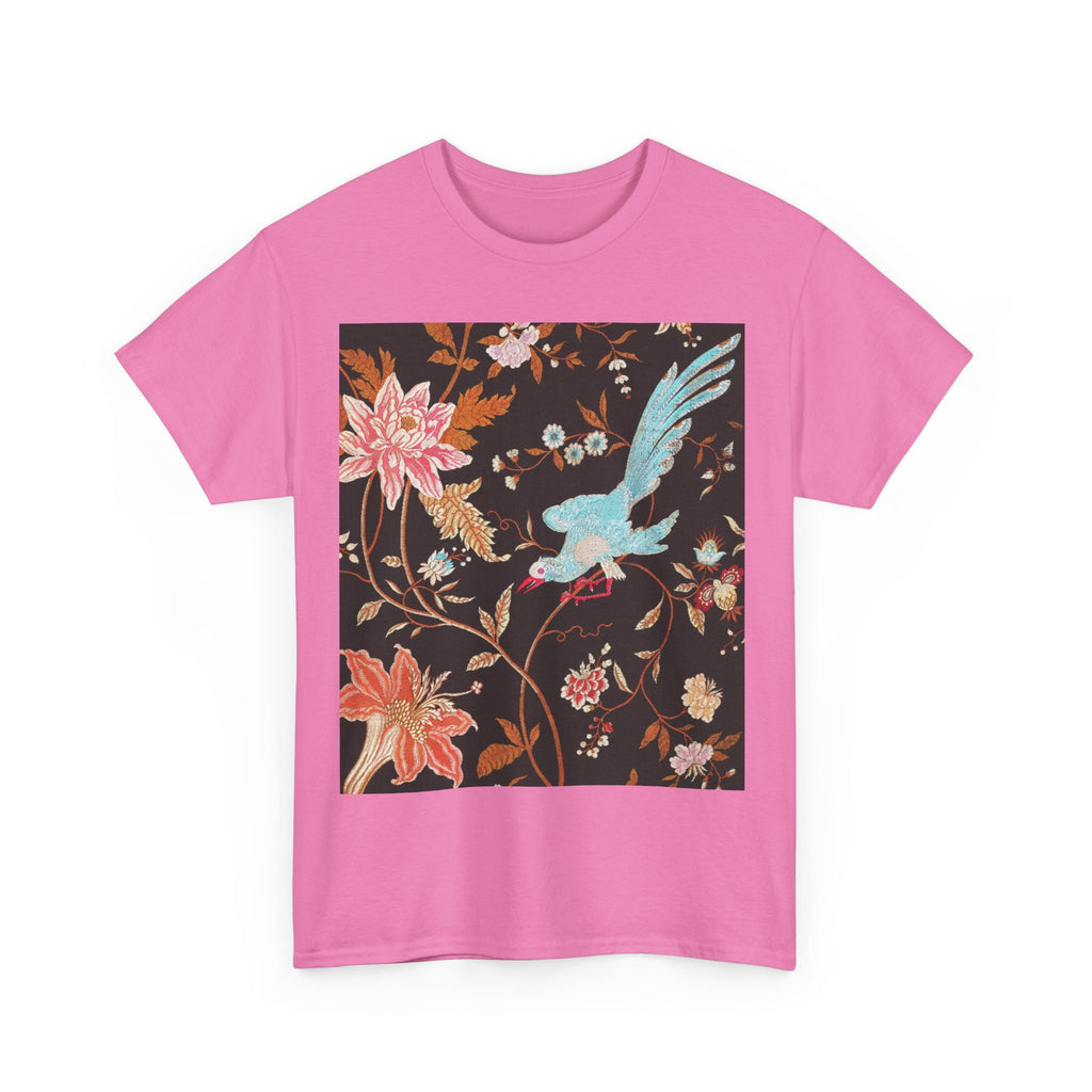 Floral Bird Tee — Vintage Botanical Print T-Shirt