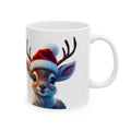 Christmas Reindeer Ceramic Mug – "I Love  Christmas" Cute Holiday Coffee Cup (11oz & 15oz)