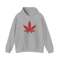 Marijuana Leaf Hoodie with Two Men Angry — Casual Streetwear Pullover