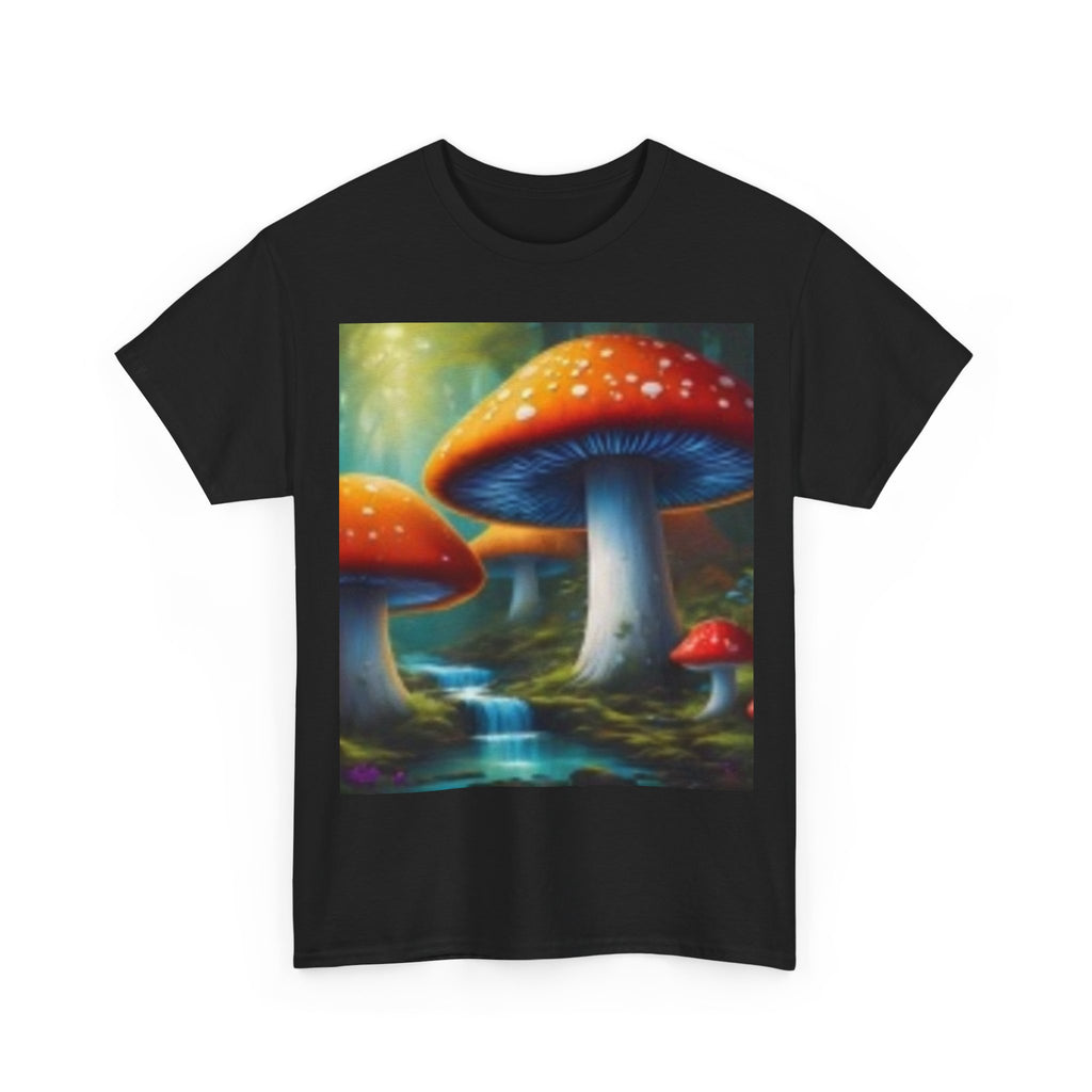 Mushroom Forest T-Shirt — Surreal Red Toadstool Art Tee