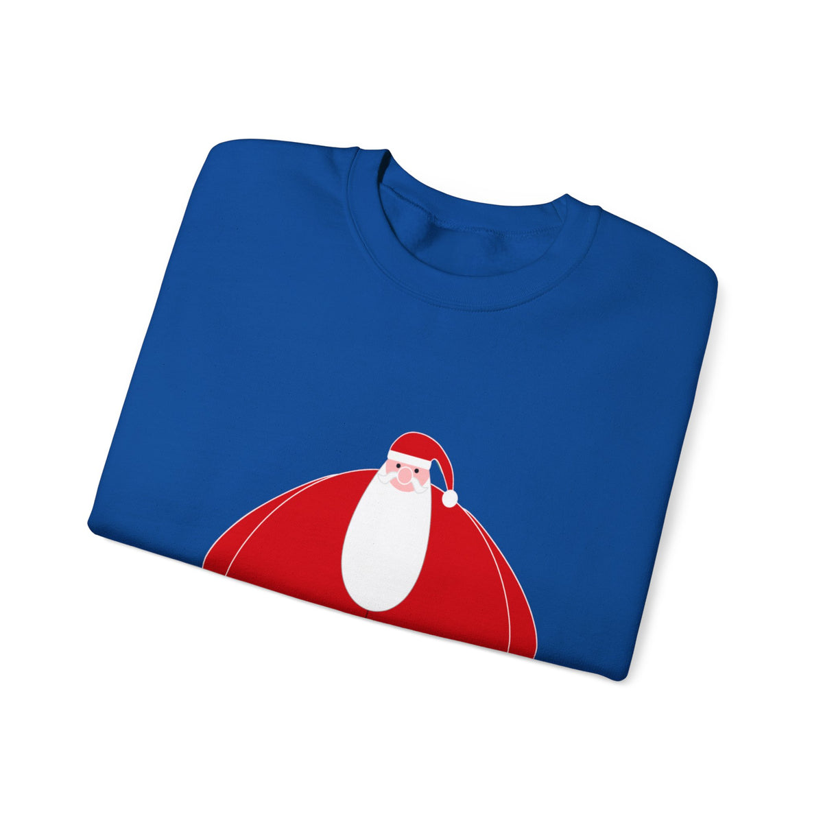 Santa Graphic Sweatshirt — Cute Holiday Christmas Crewneck